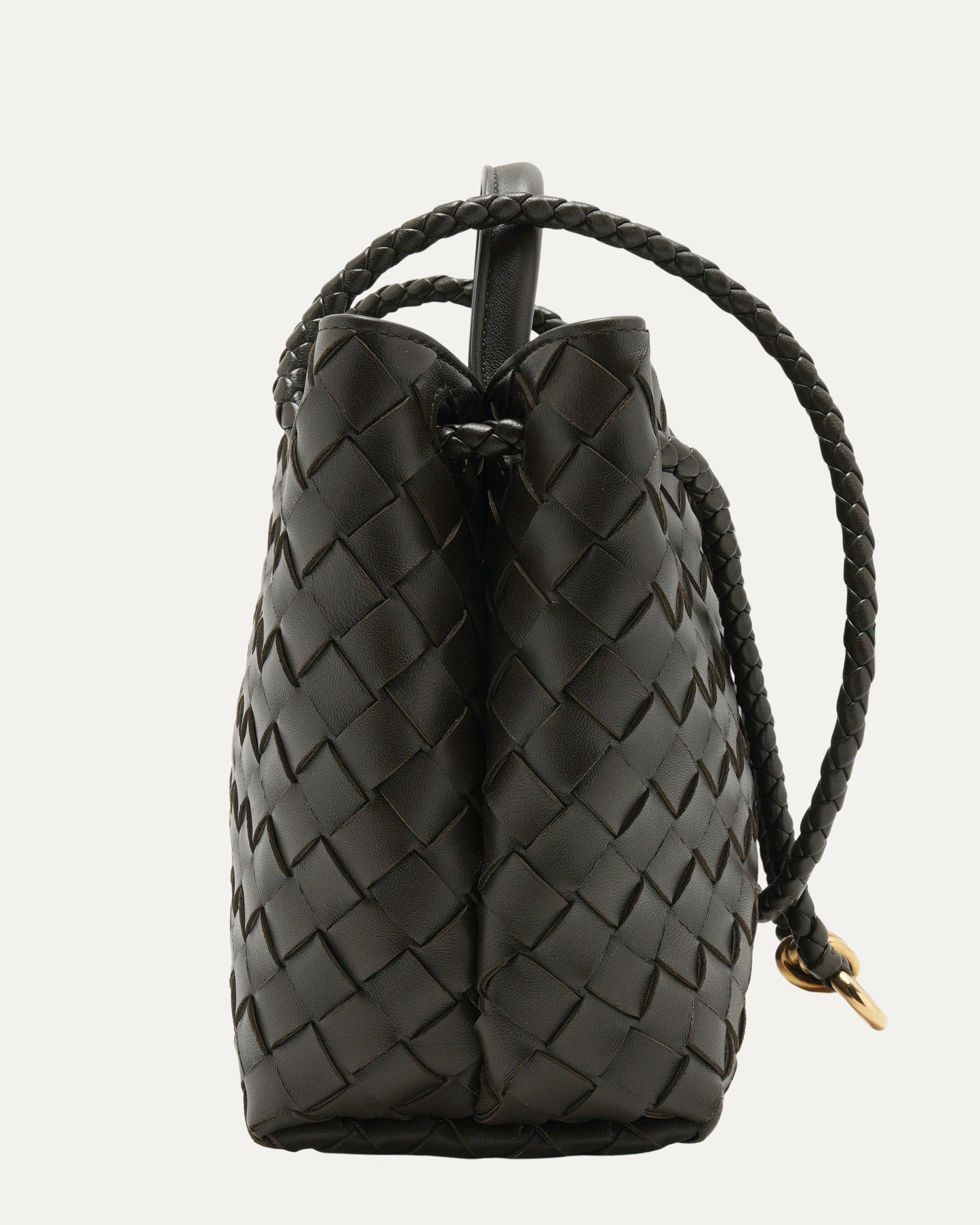 Andiamo Top Handle Intrecciato Bag Small