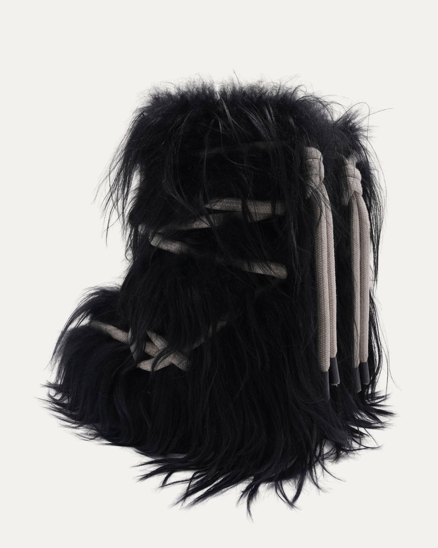Lace Up Fur Boots