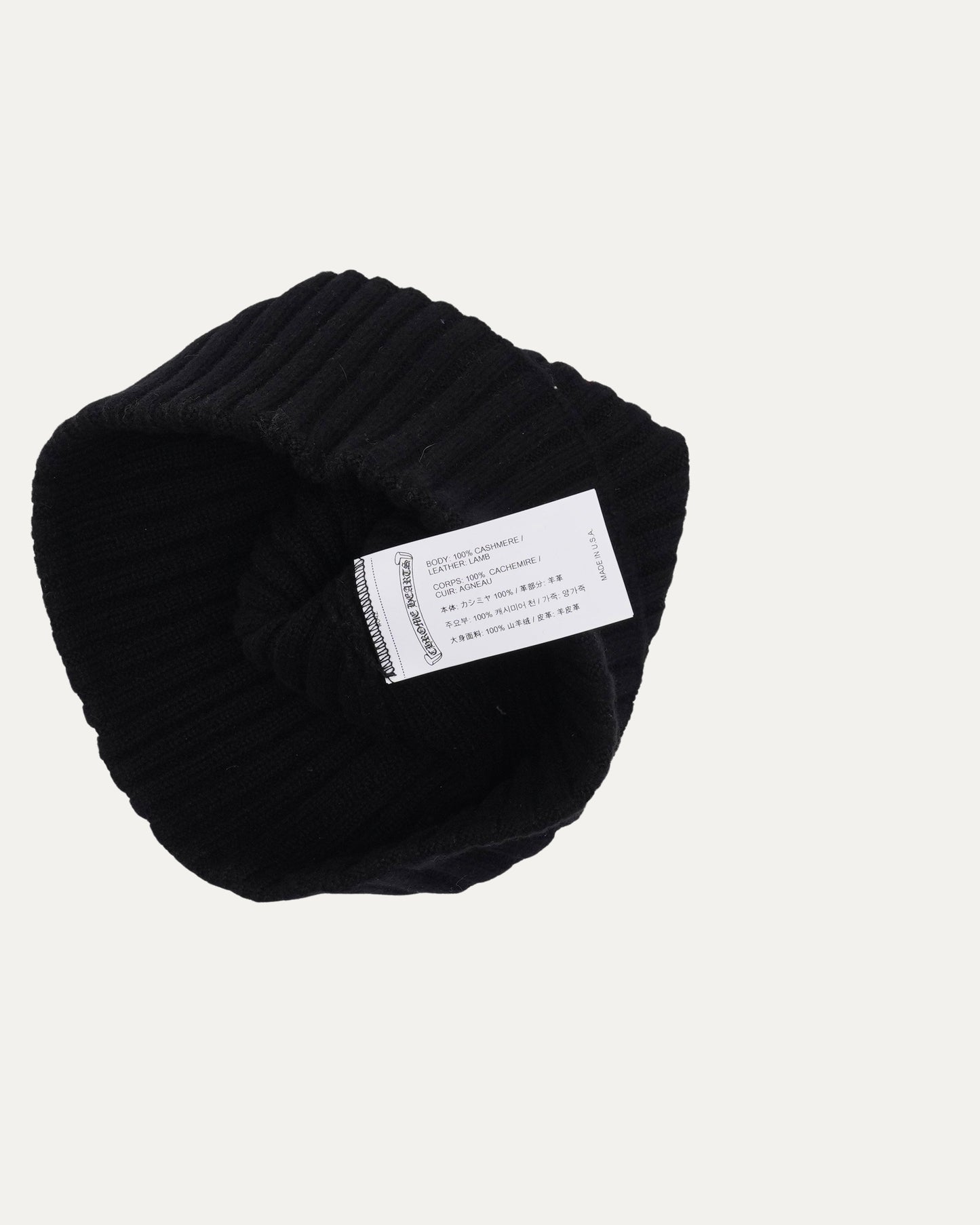 Cashmere Plus Cross Patch Beanie