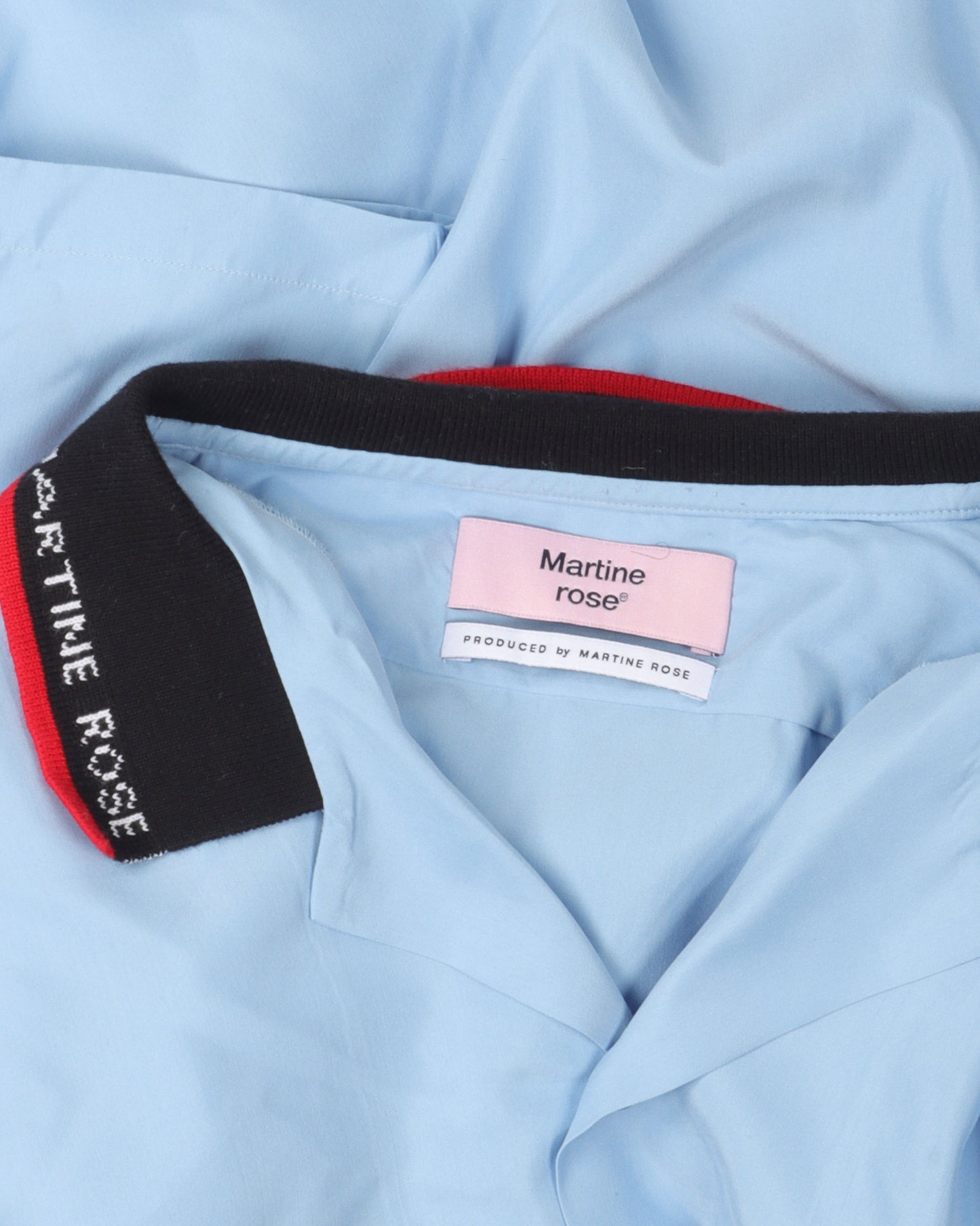 Rib Collar Short Sleeve Shirt