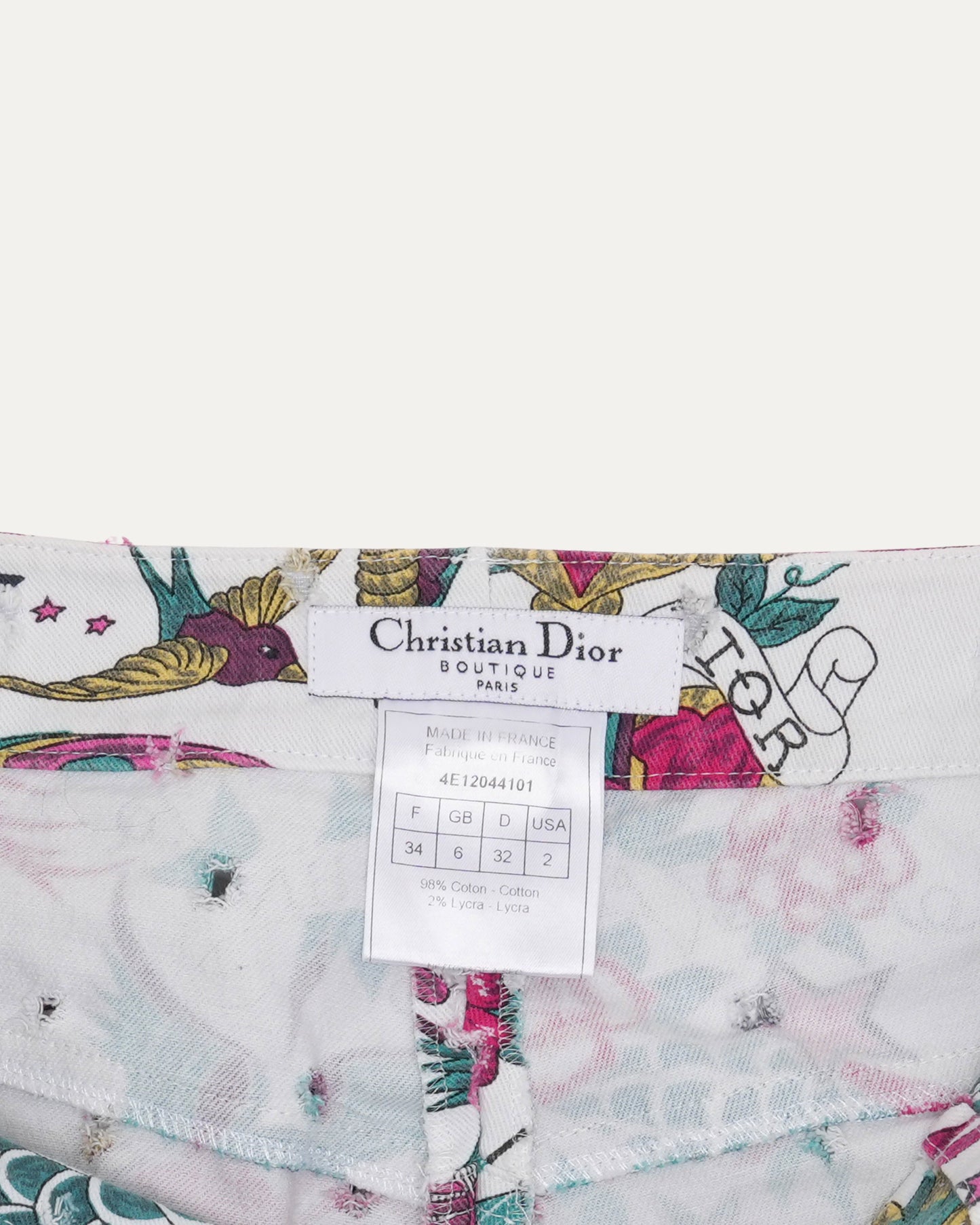 SS 2004 "Tattoo Print" Jeans