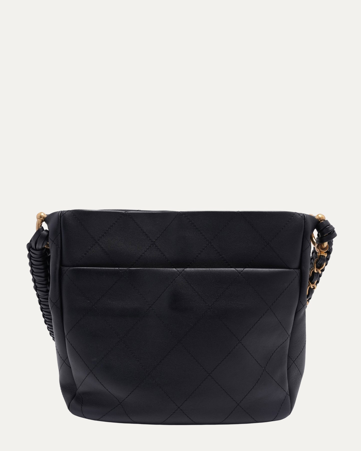 Braided Handle Hobo Bag