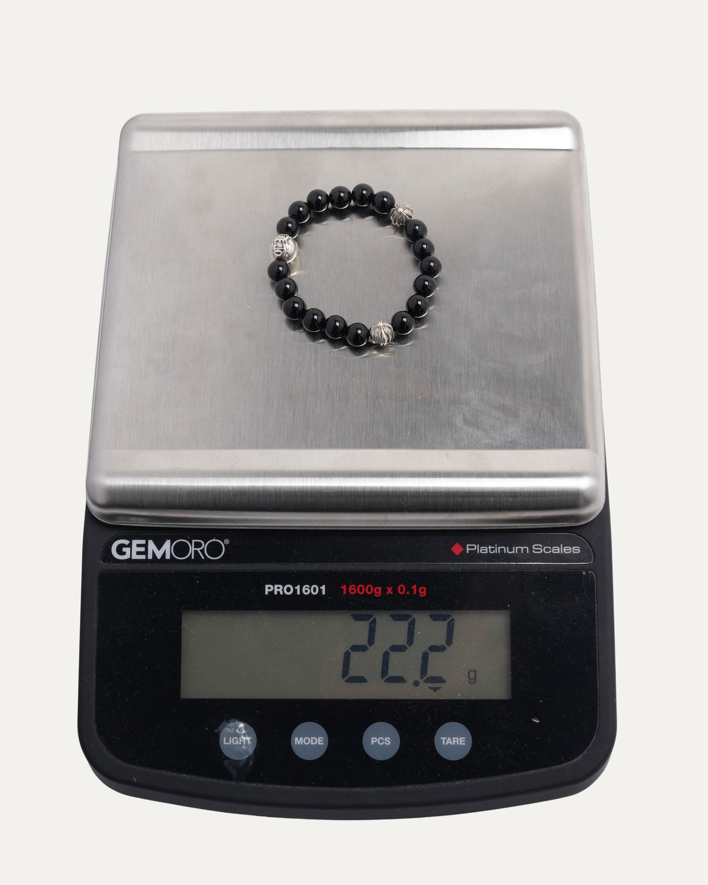 Onyx Plus Ball Bead Bracelet