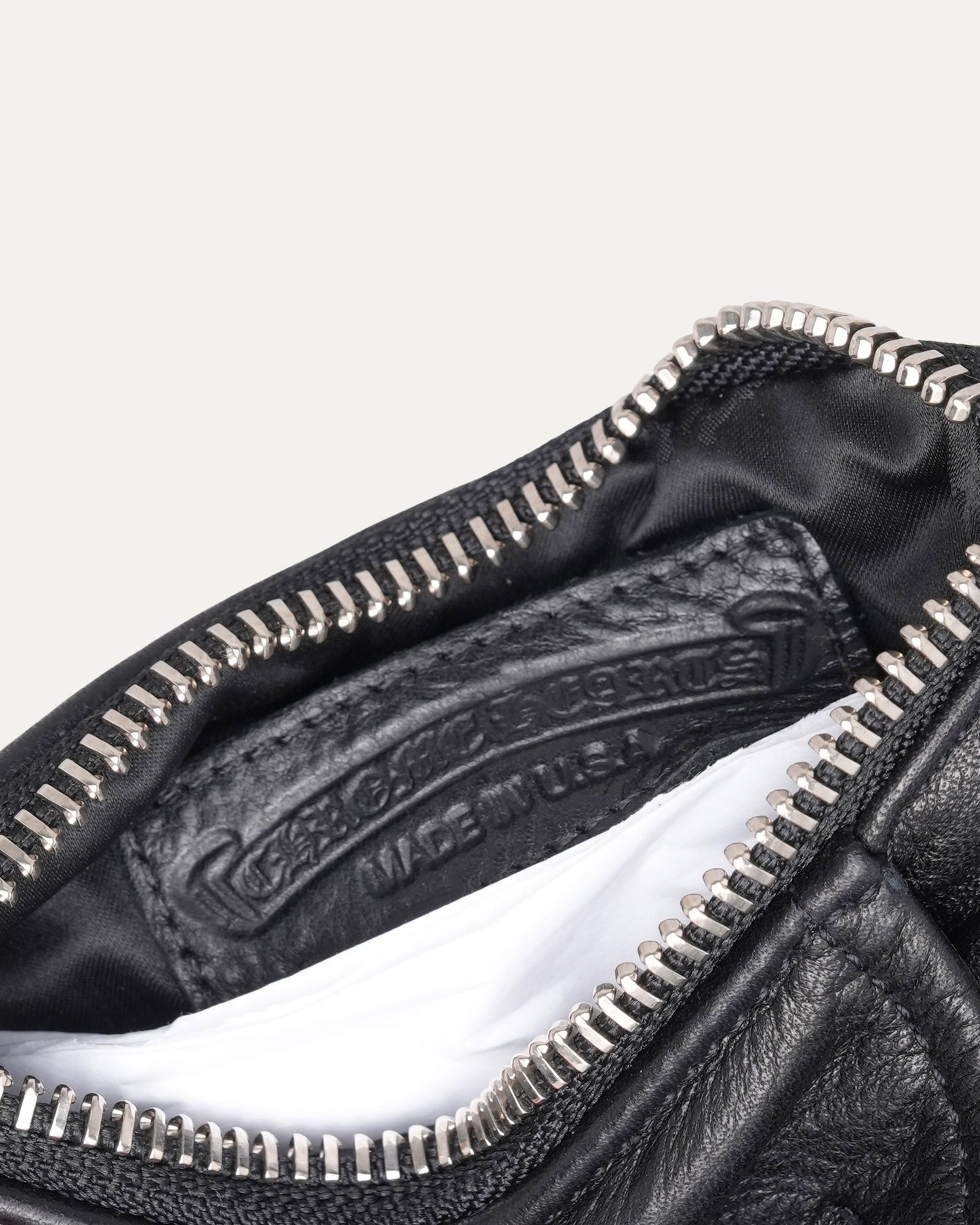 Double Dagger Zip Cross Patch Wallet