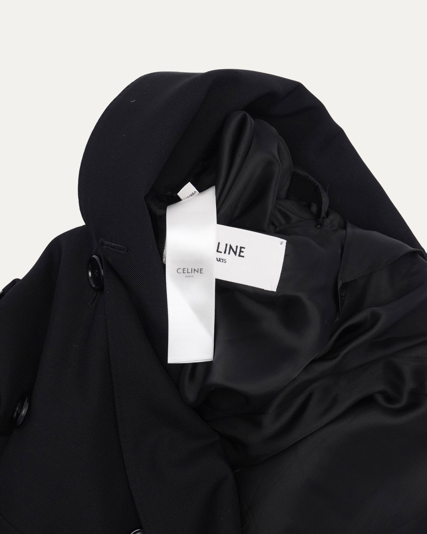 Double Breasted Notched Lapel Coat