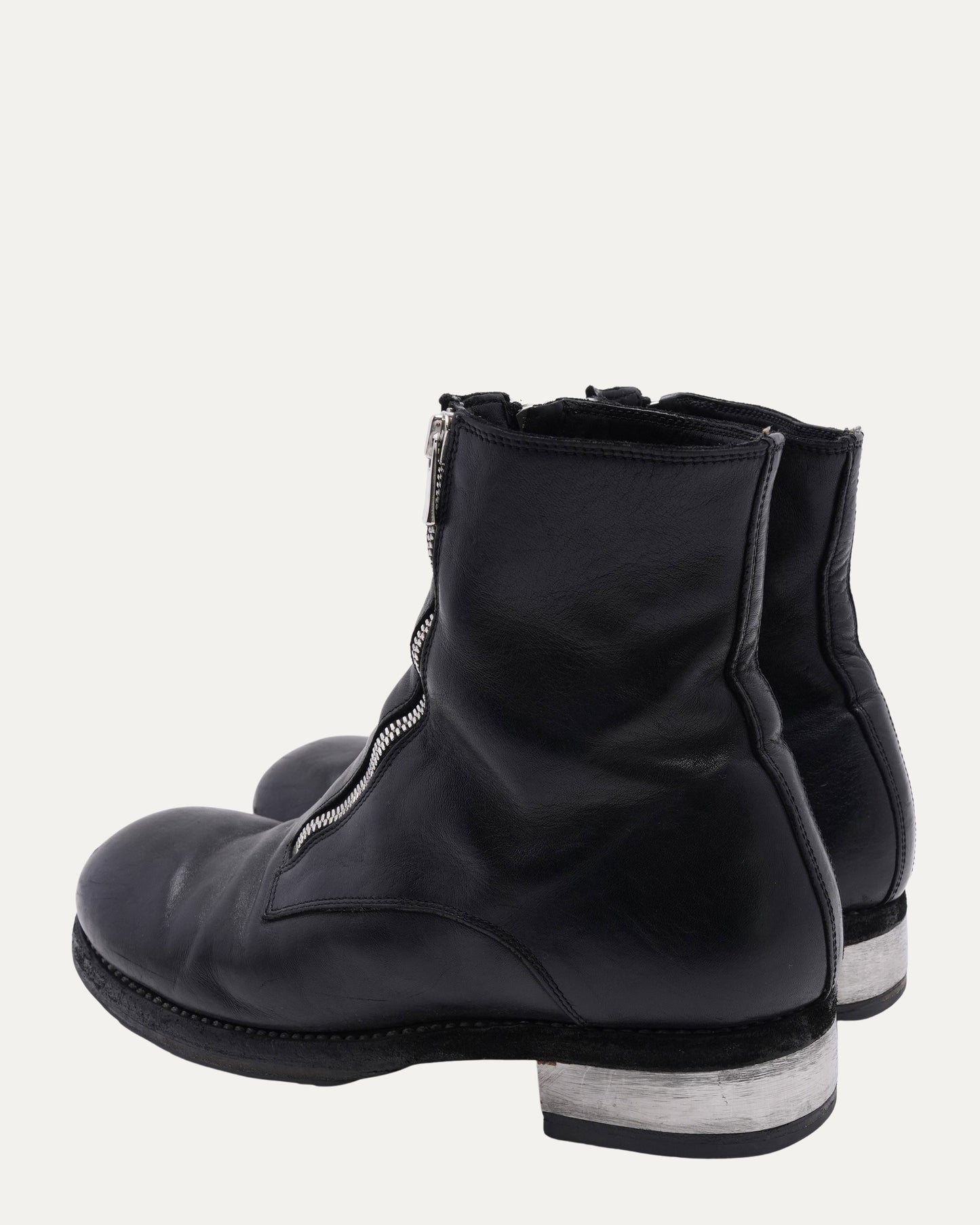 GR07FZI Full Grain Leather Double Front Zip Boots