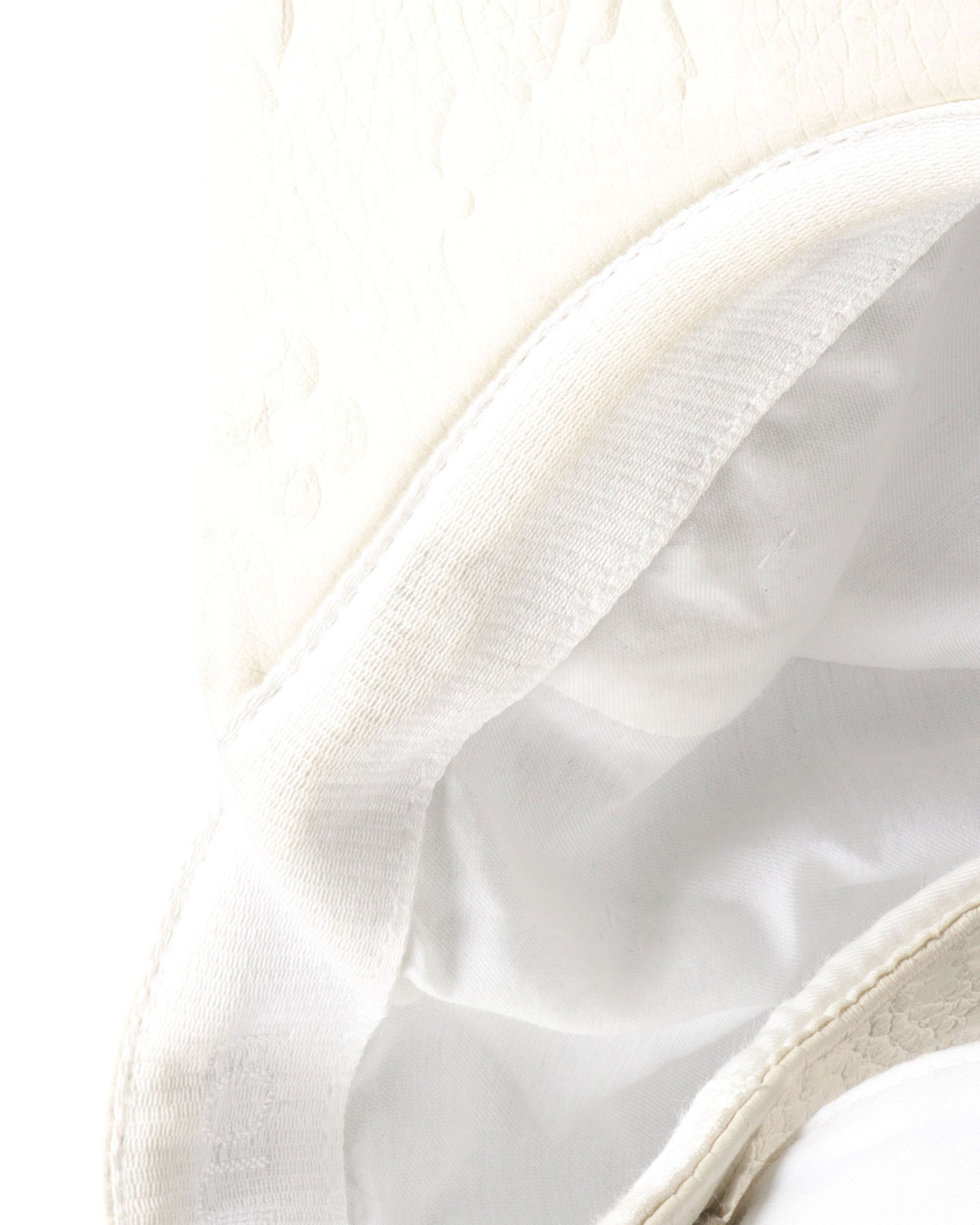 Debossed Leather Tonal Monogram Hat