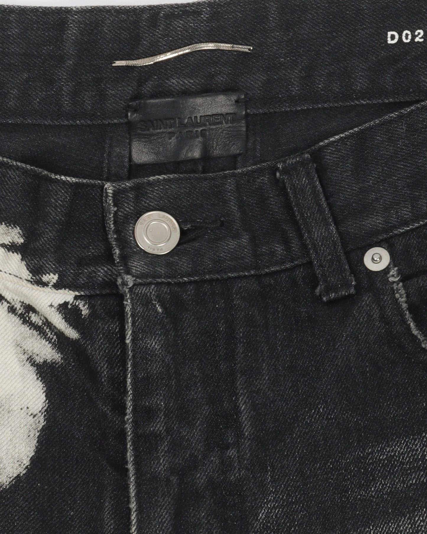 Bleached Cut Denim Shorts