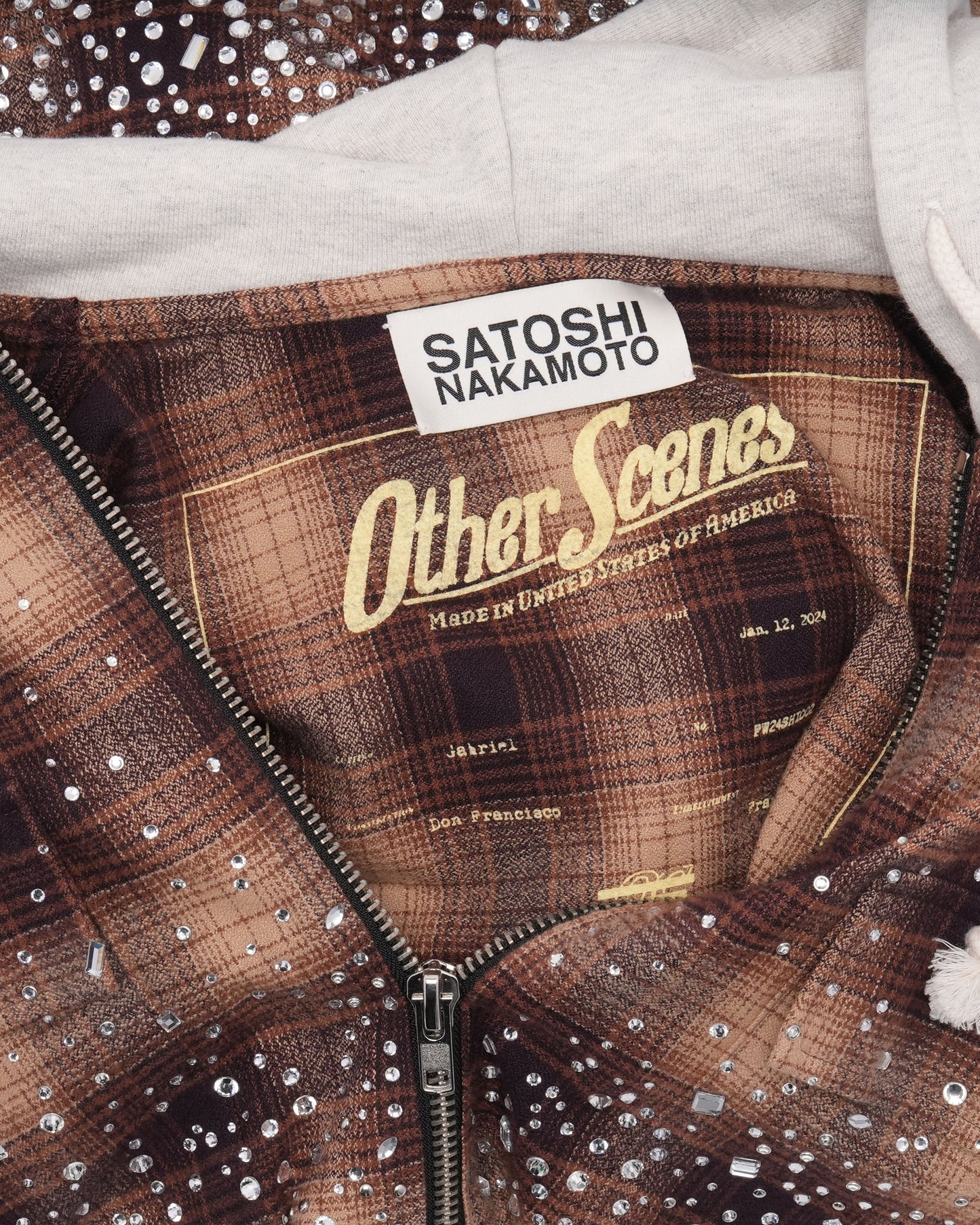 Other Scenes Shattered Glass Hooded Flannel