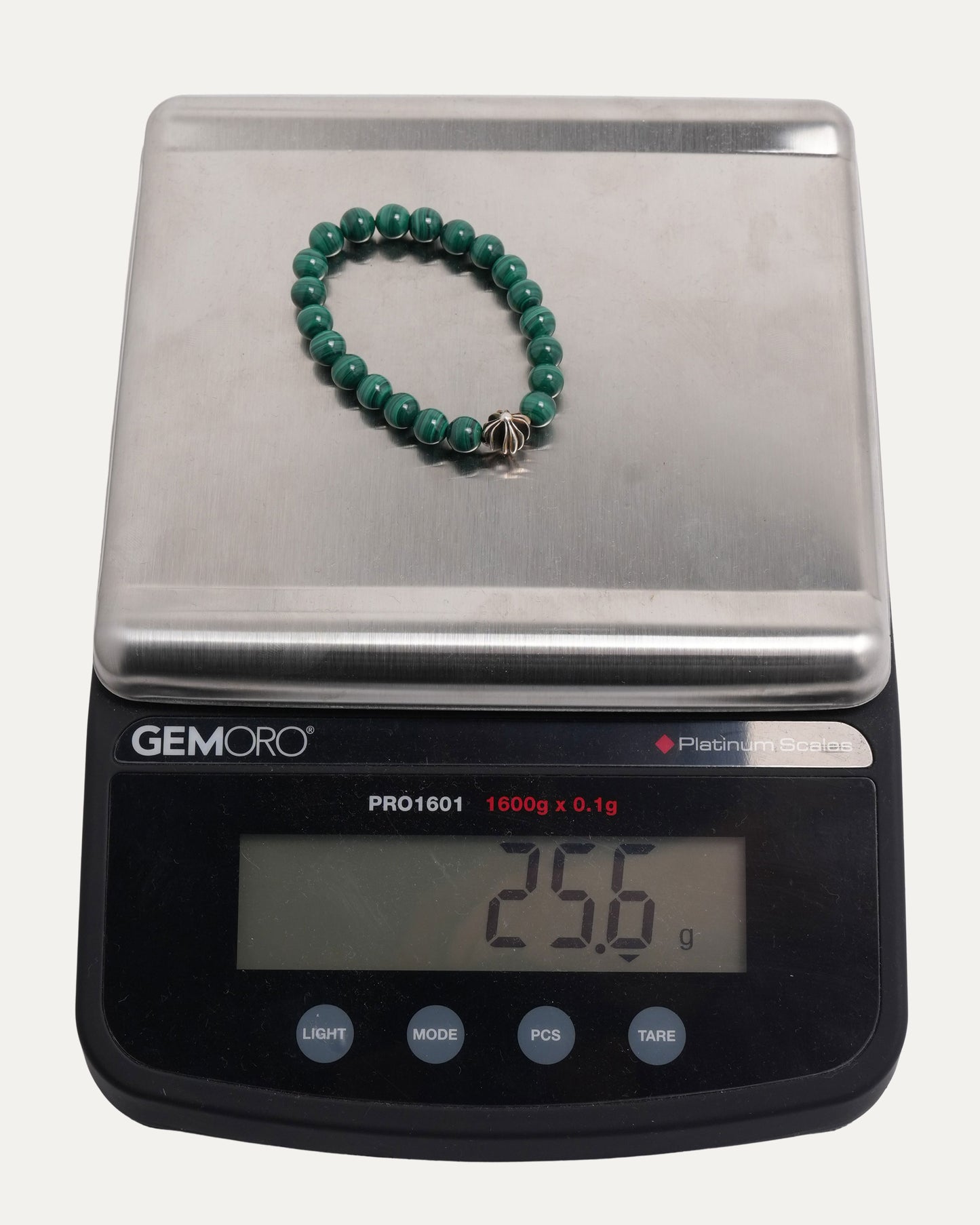 6mm Malachite Plus Cross Bead Bracelet
