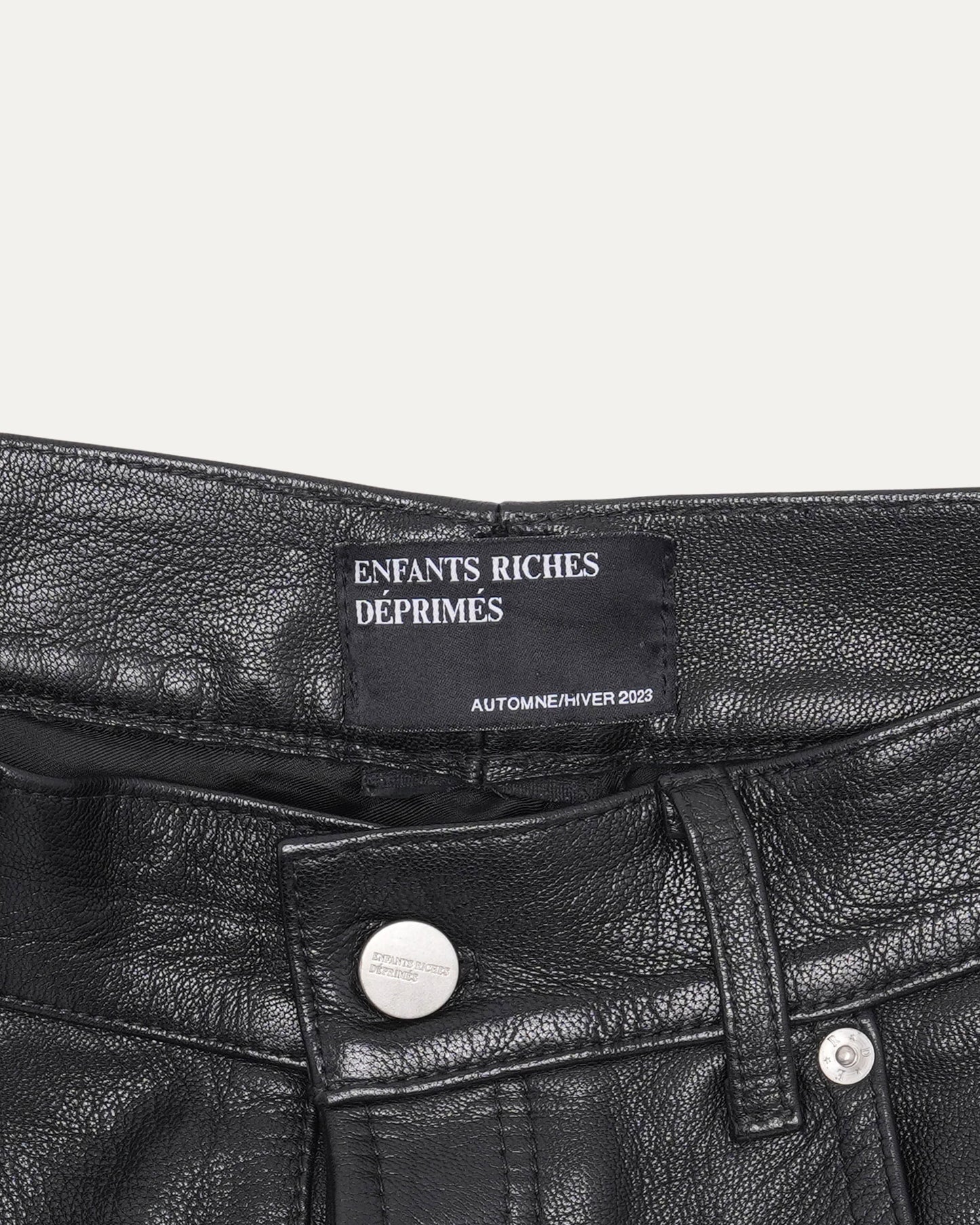 AW23 Leather Flared Pants
