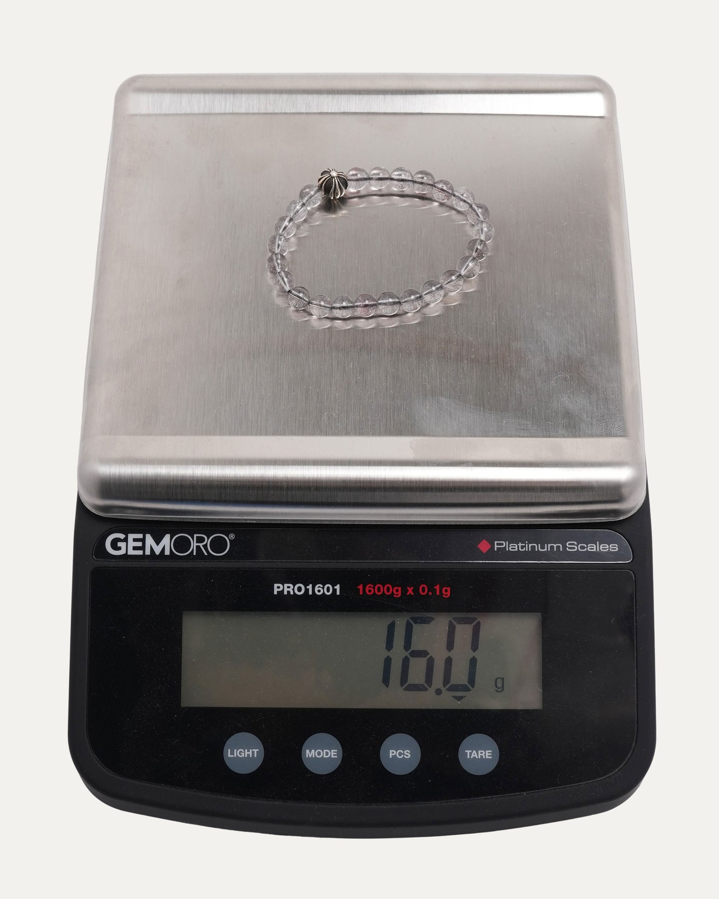 6mm Rutilated Quartz Plus Ball Bead Bracelet