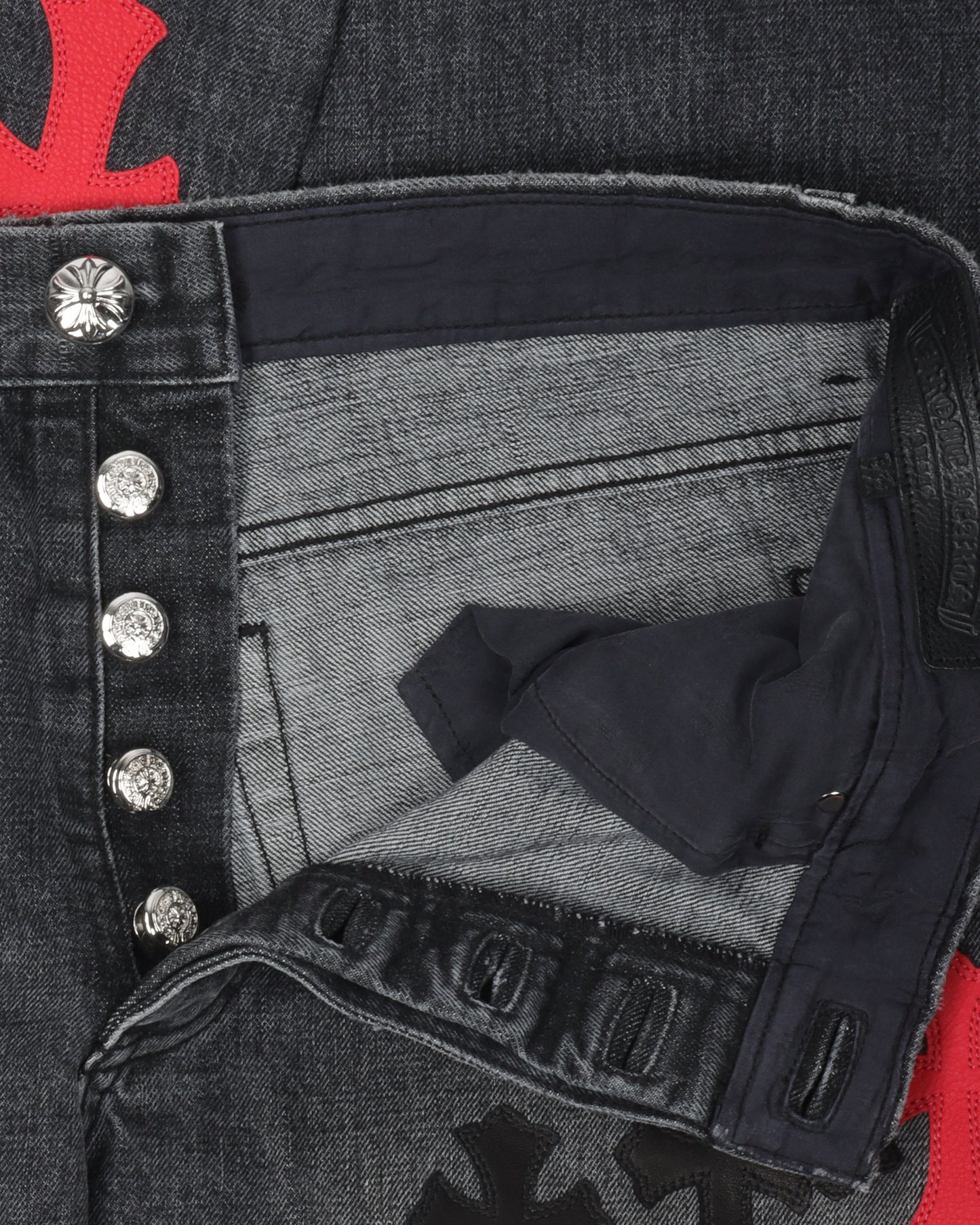 Multicolor Cross Patch Jeans