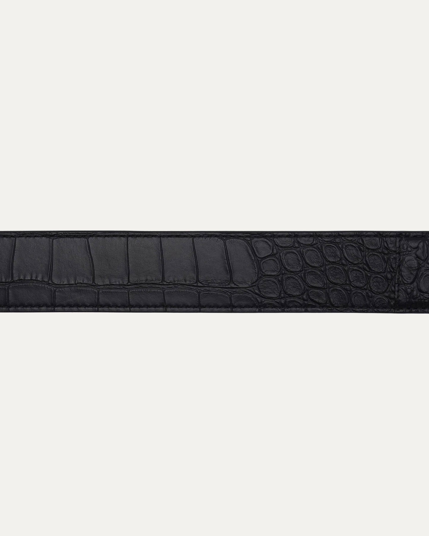 Crocodile Embossed Single B Belt