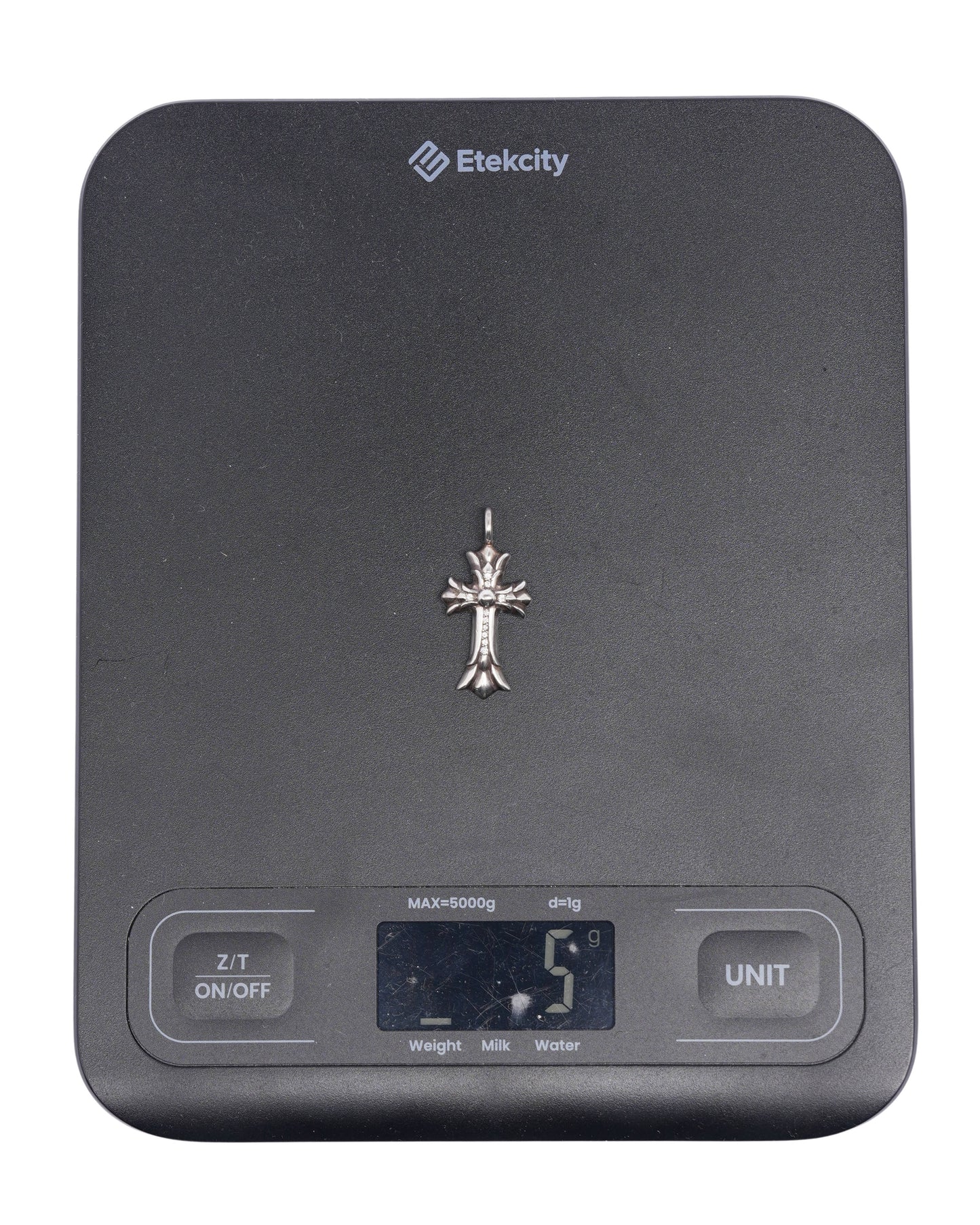 Diamond Double Cross Pendant