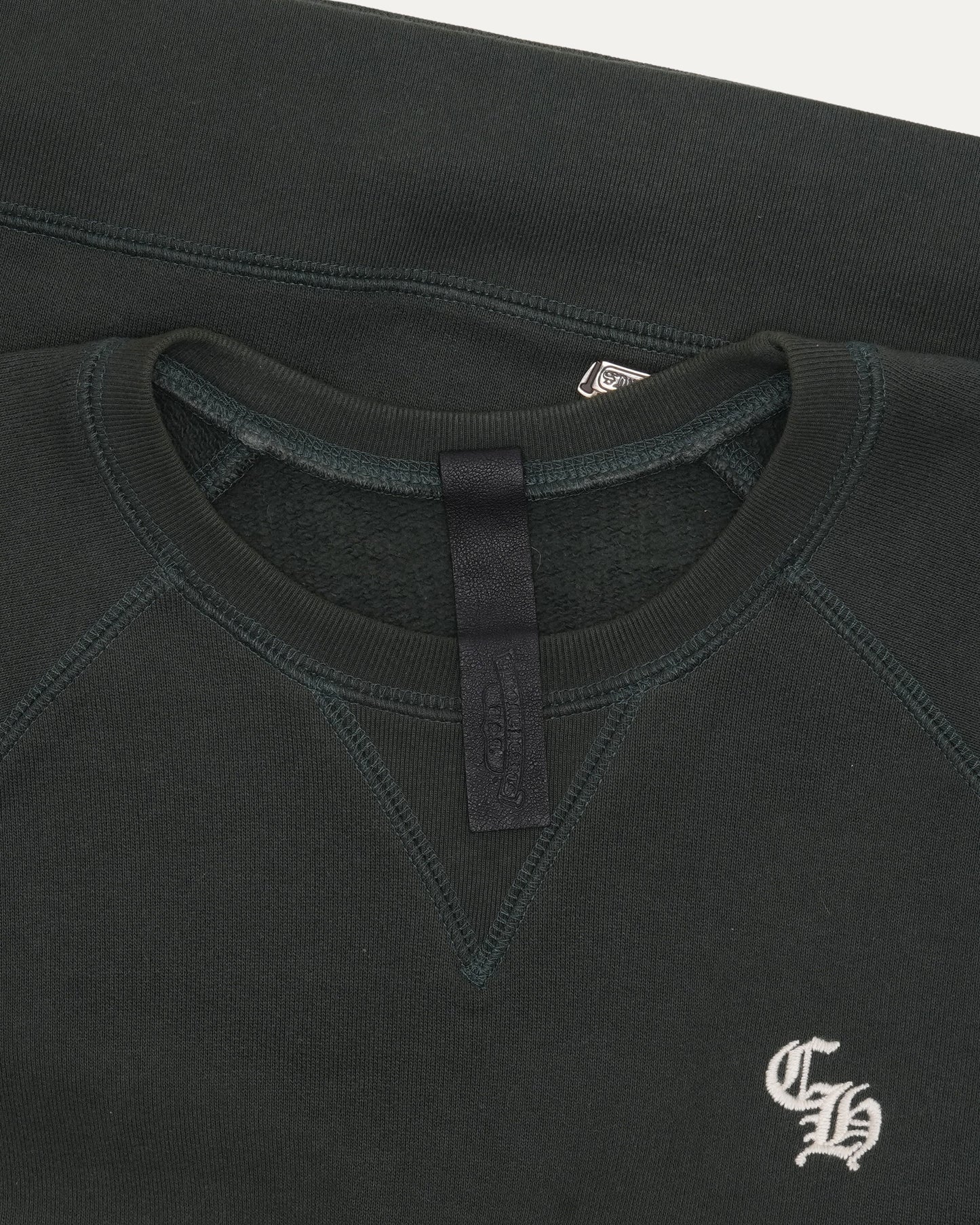 Embroidered Short Sleeve Crewneck Sweatshirt
