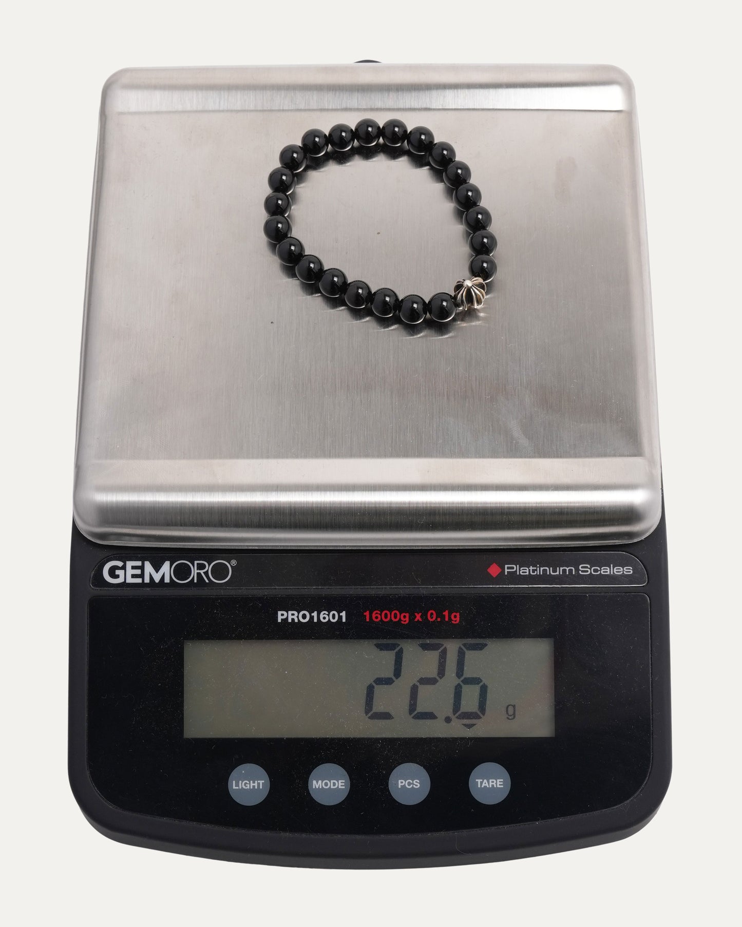 6mm Tourmalline Plus Cross Bead Bracelet