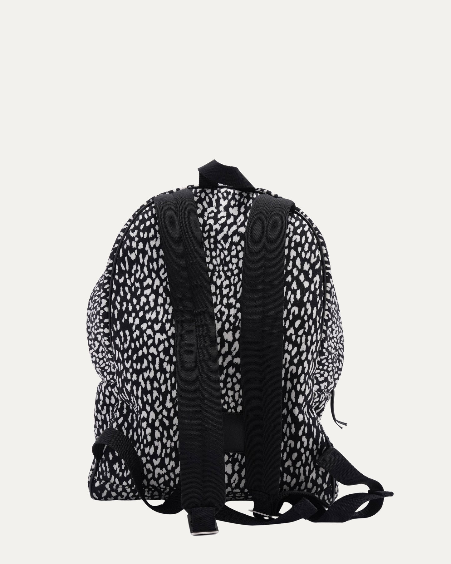 Leopard Print Canvas City Backpack
