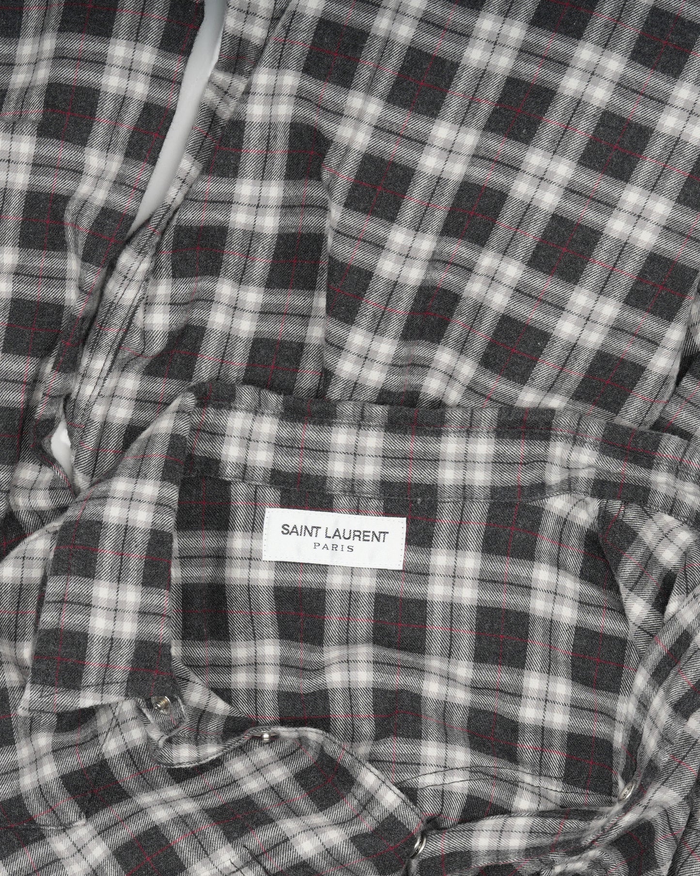 Raw Hem Western Flannel Shirt