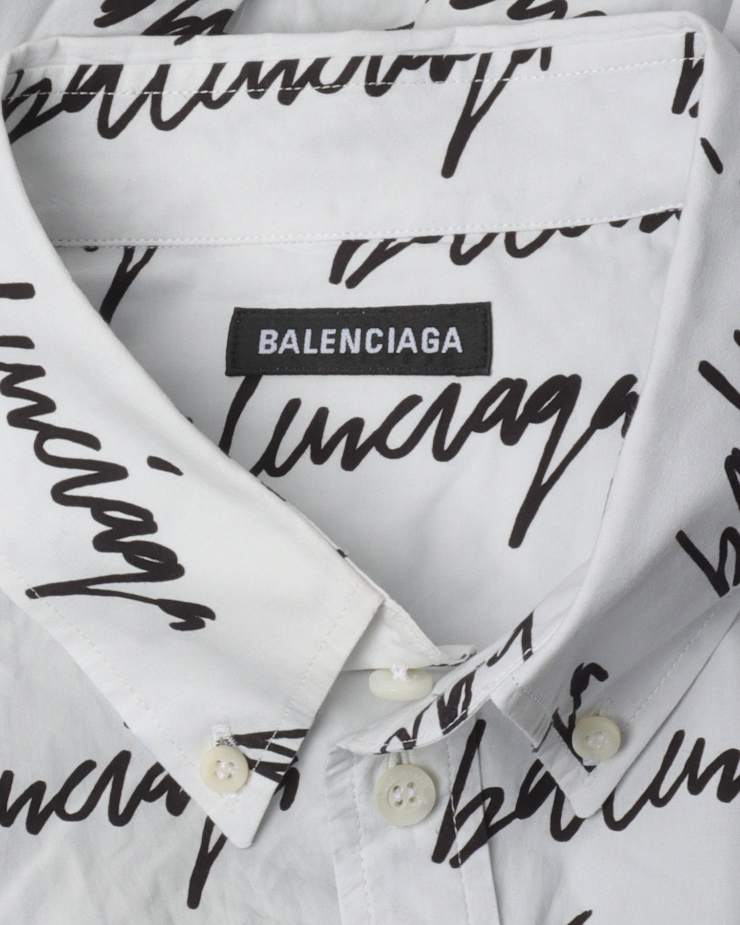 Script Monogram Button Up Shirt