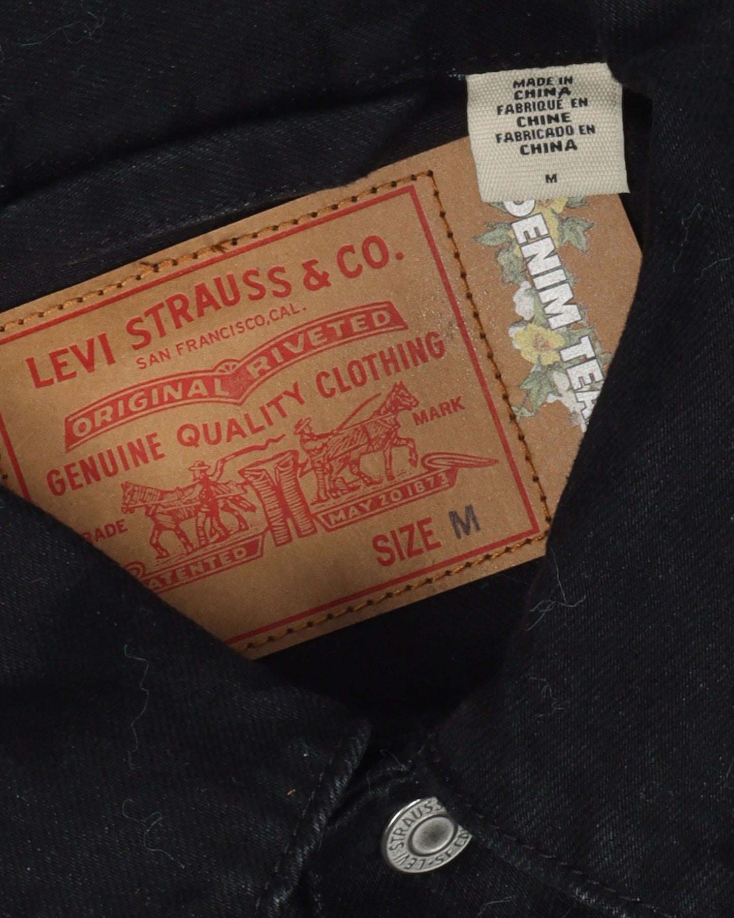 Cactus Plant Flea Market Levi's Cotton Wreath Denim Jacket