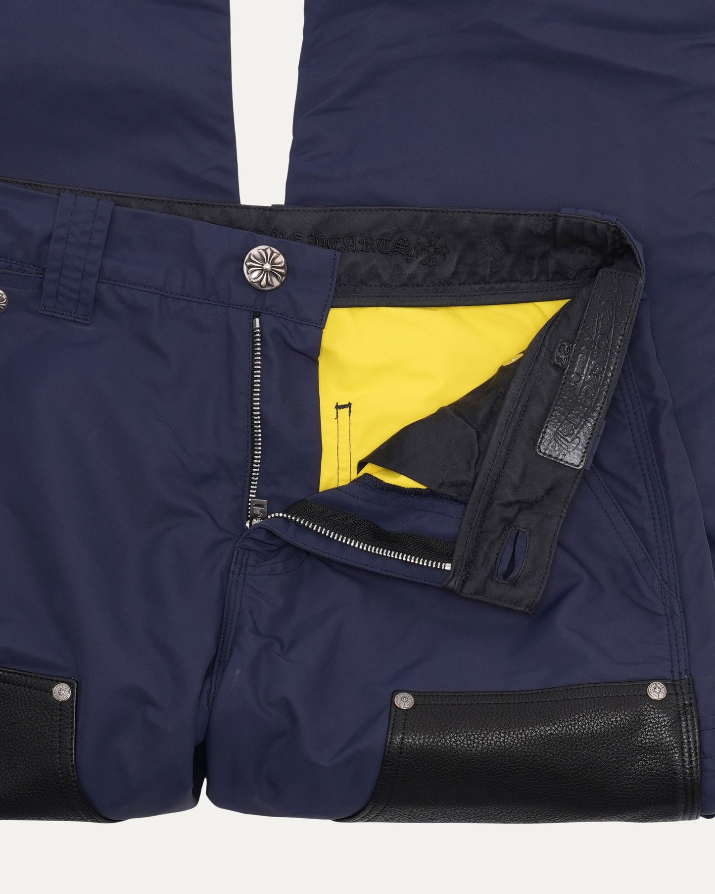 Nylon and Leather Double Knee Carpenter Pants