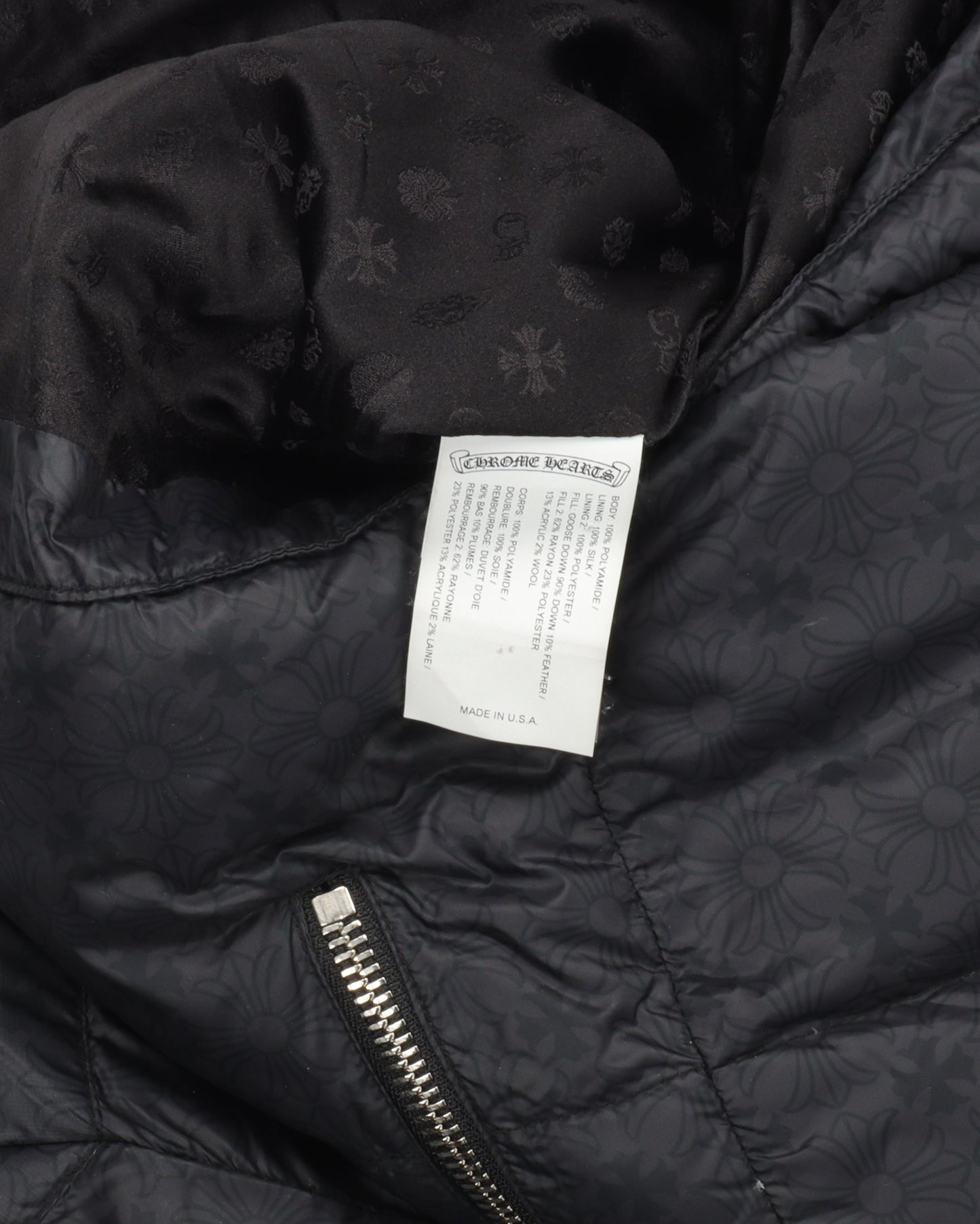 Tonal Monogram Puffer Jacket with Packable Hood