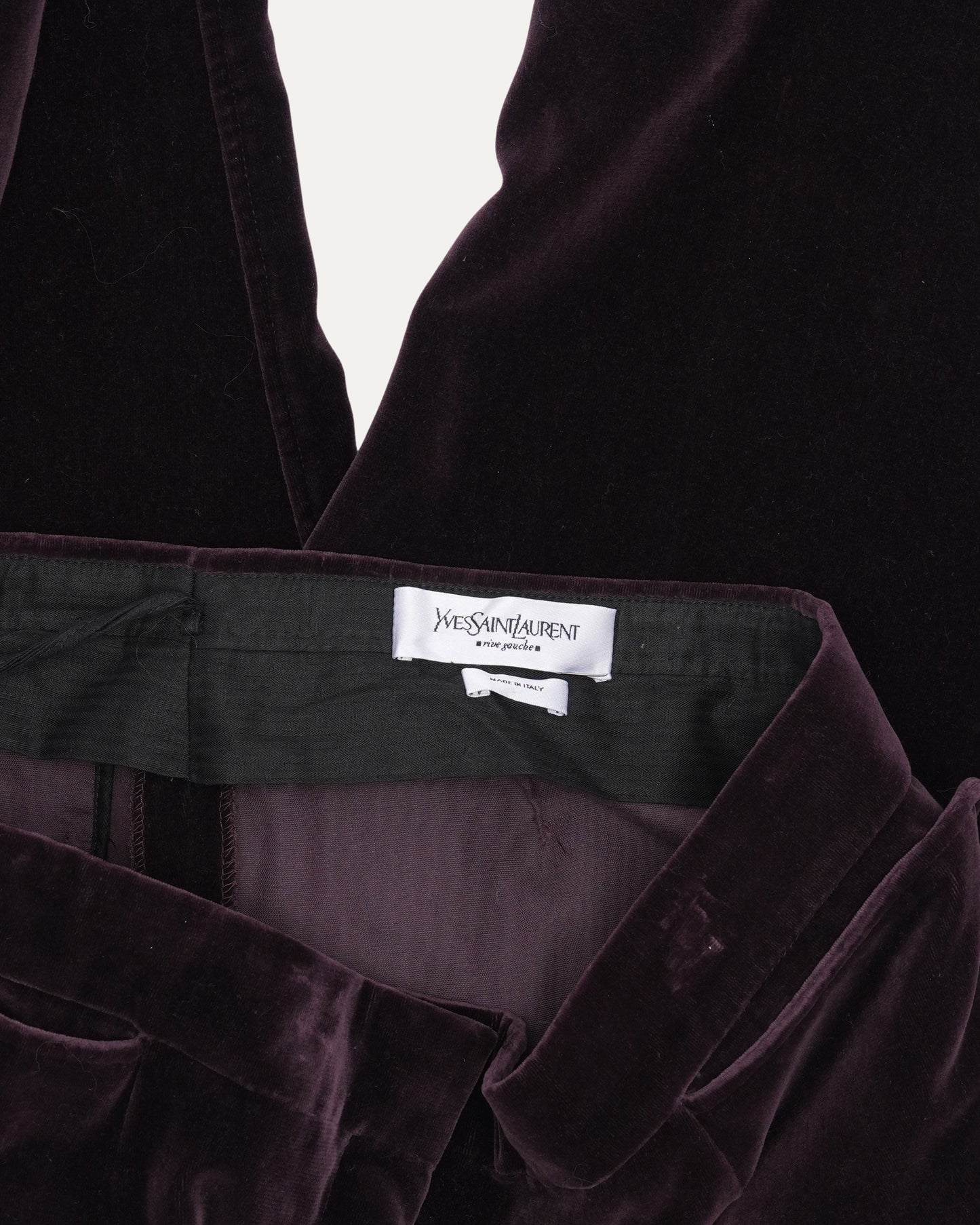Velour Ankle Lace Up Pants