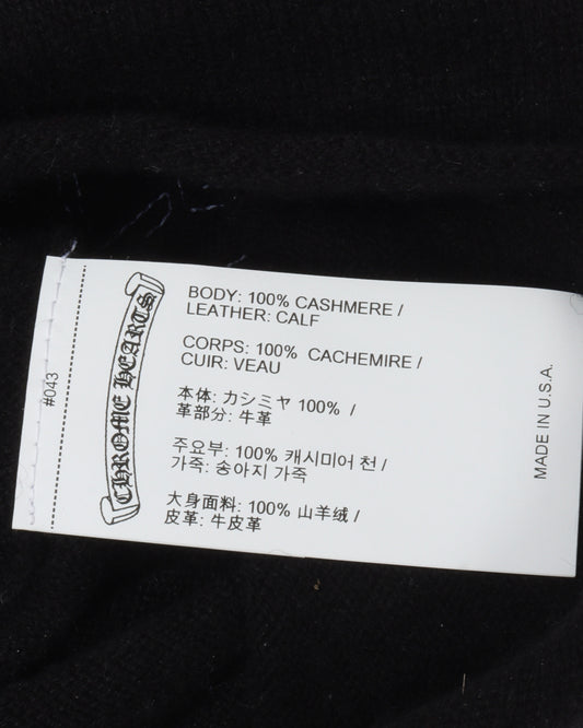 Cashmere Leather Cross Mask