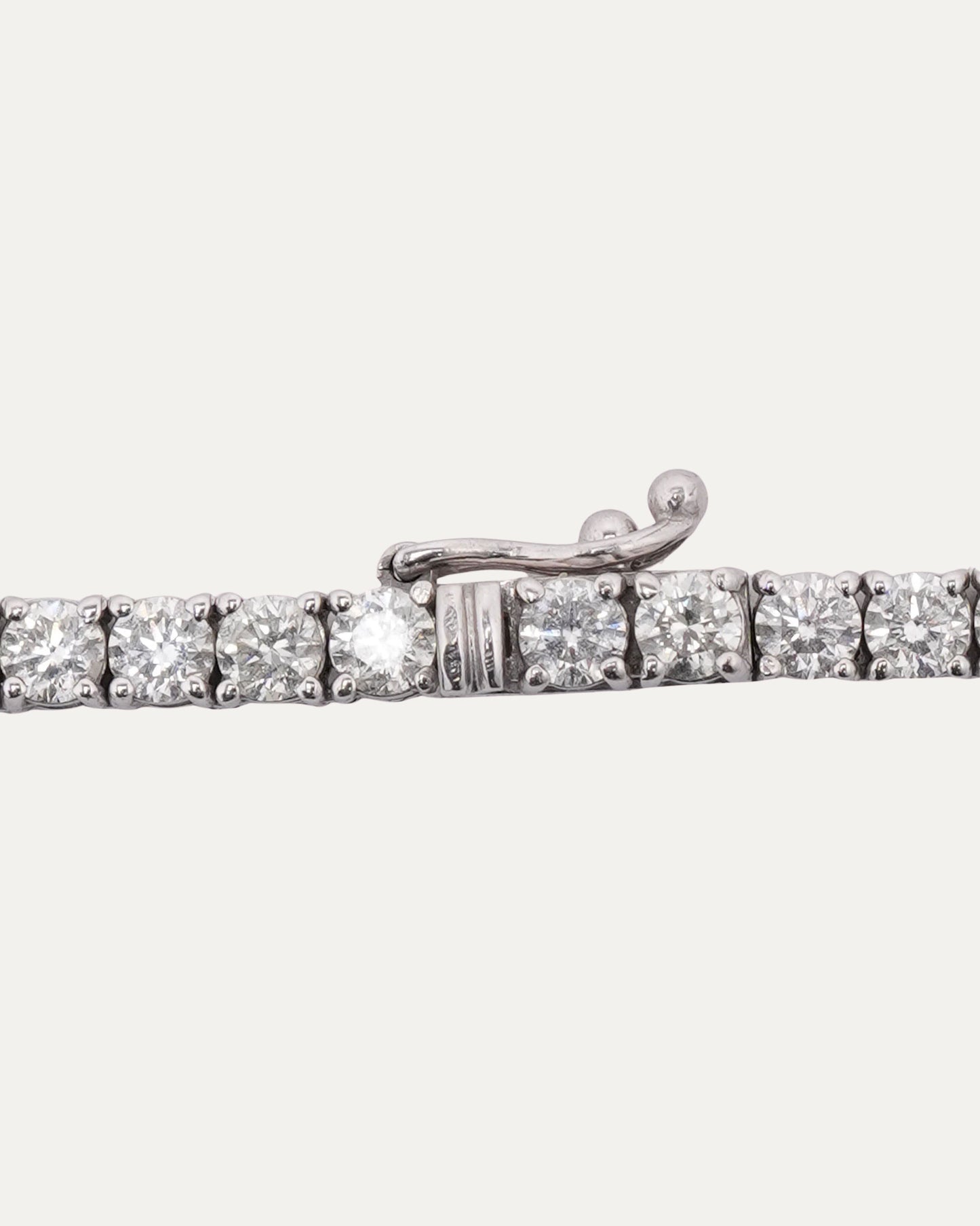 Invisible Setting Natural Diamond Tennis Chain Necklace