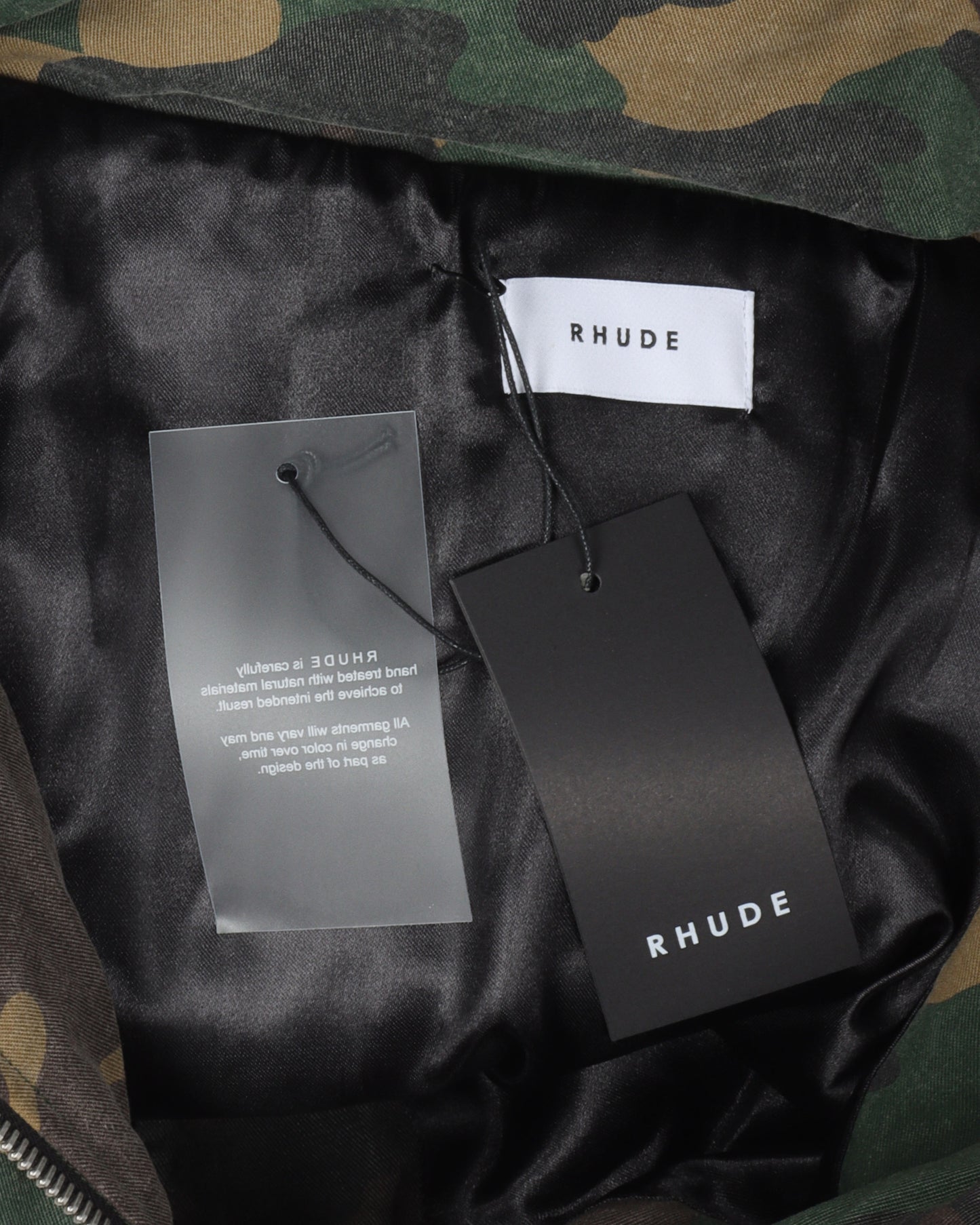 Camouflage Canvas Bomber Jacket