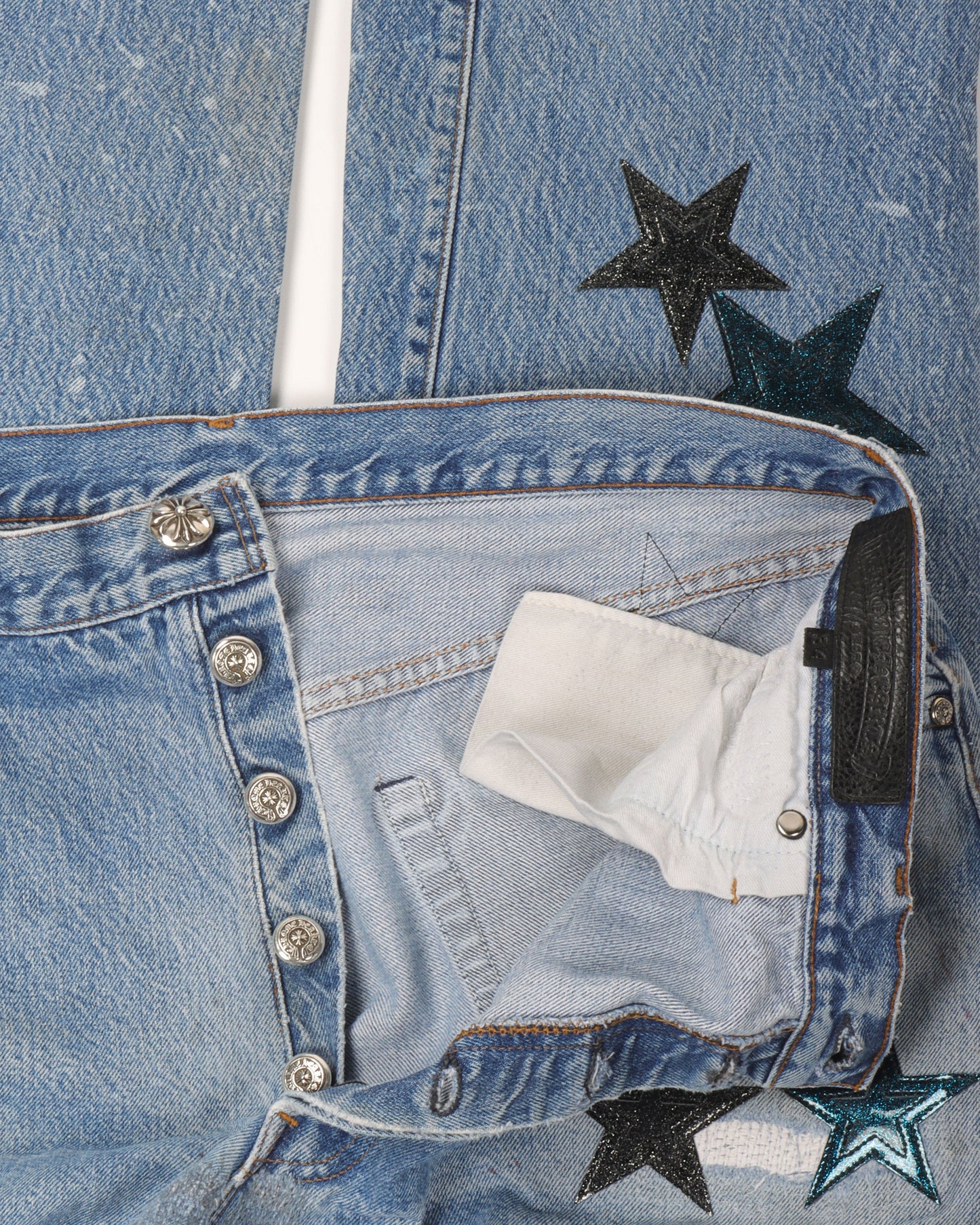 St. Barth Exclusive Levi's Star Patch Jeans