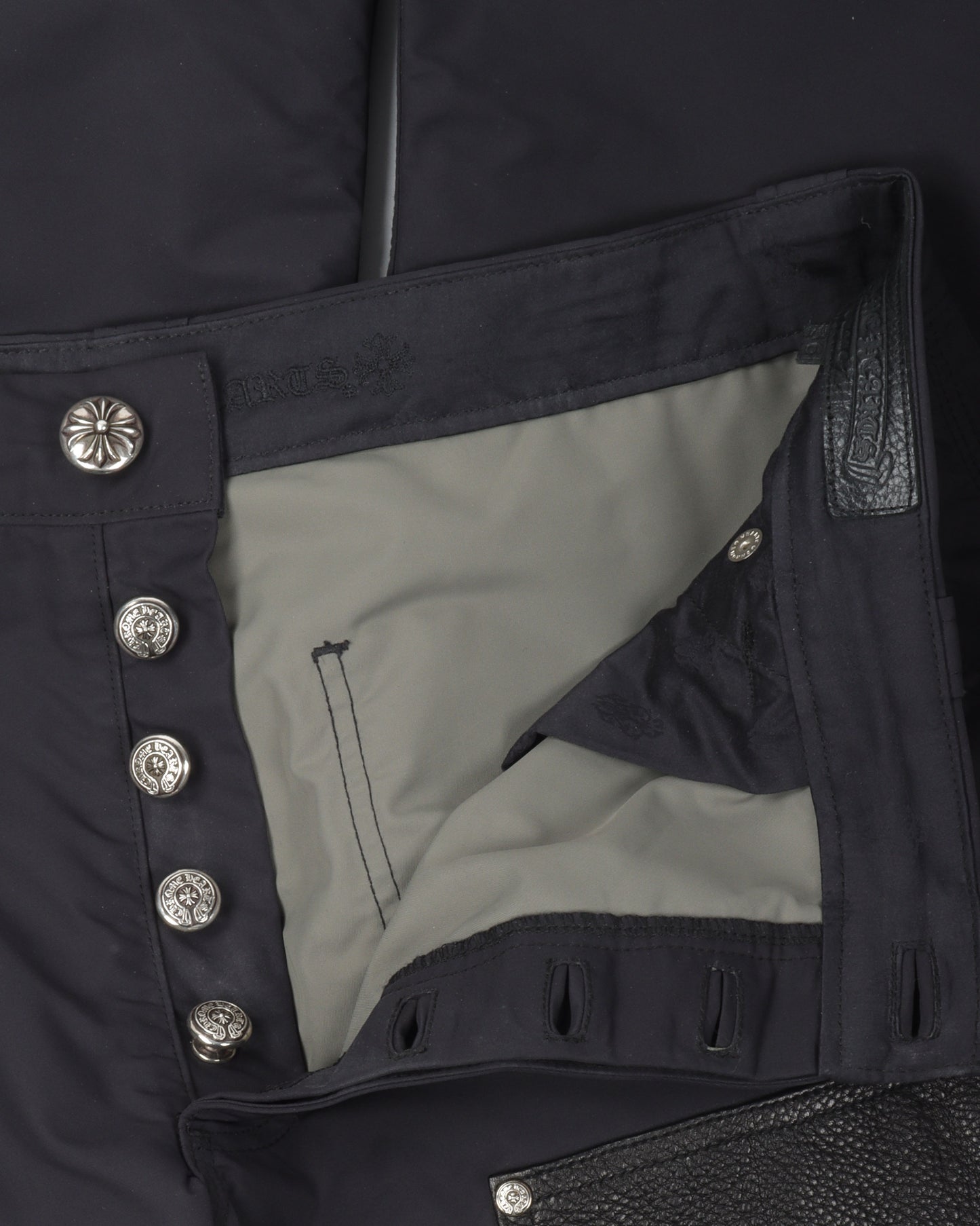 Leather Double Knee Nylon Carpenter Pants