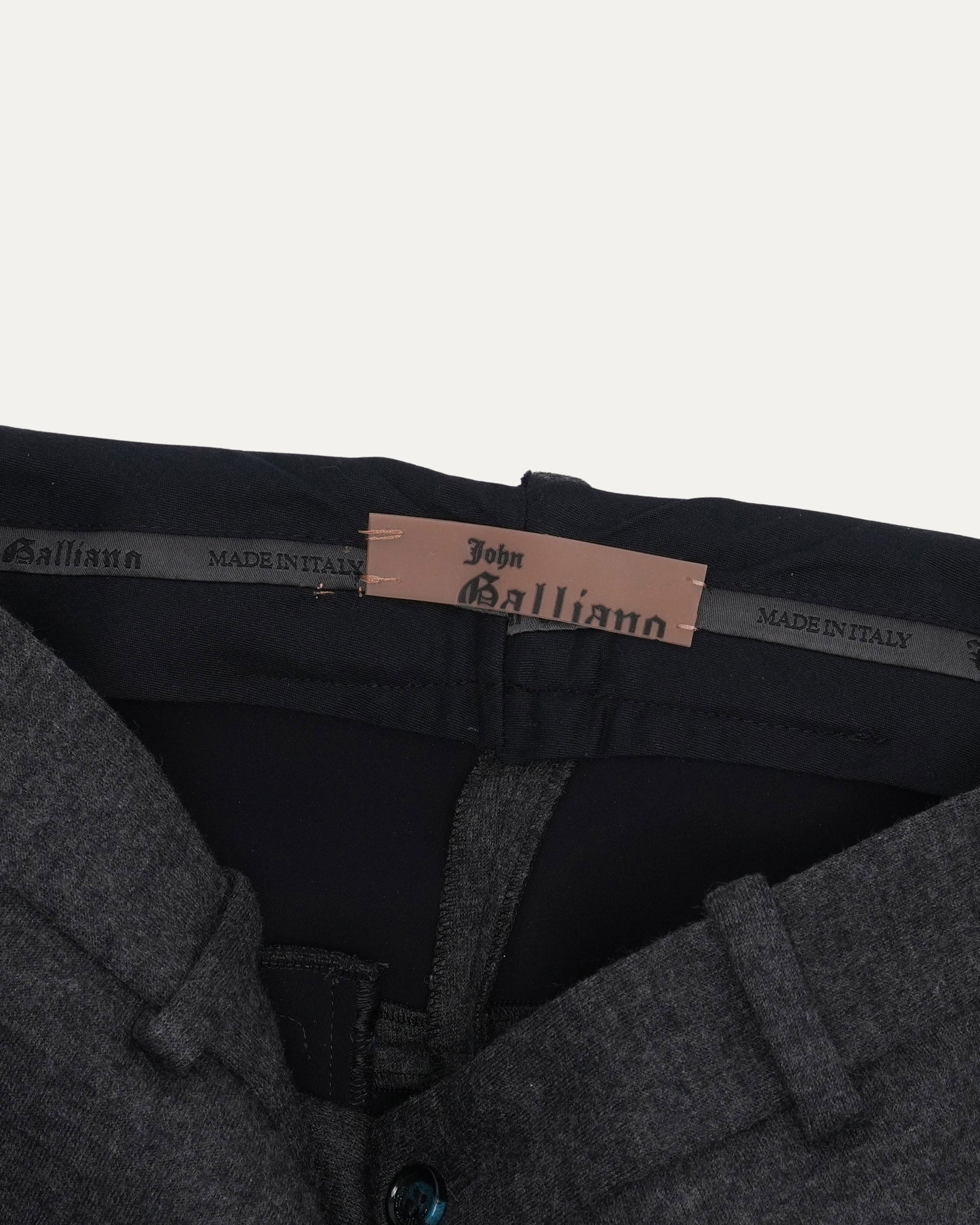 Wool Zipper Pocket Trousers