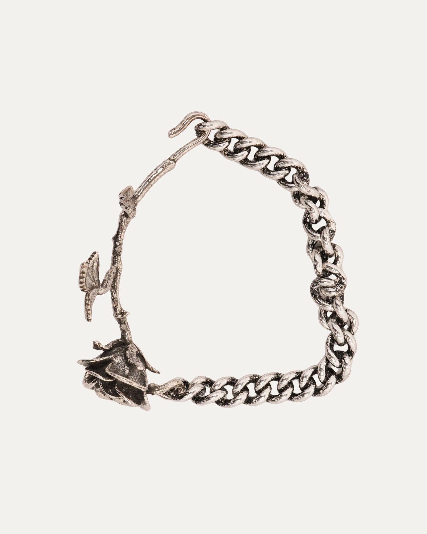 Rose and Chain Bracelet