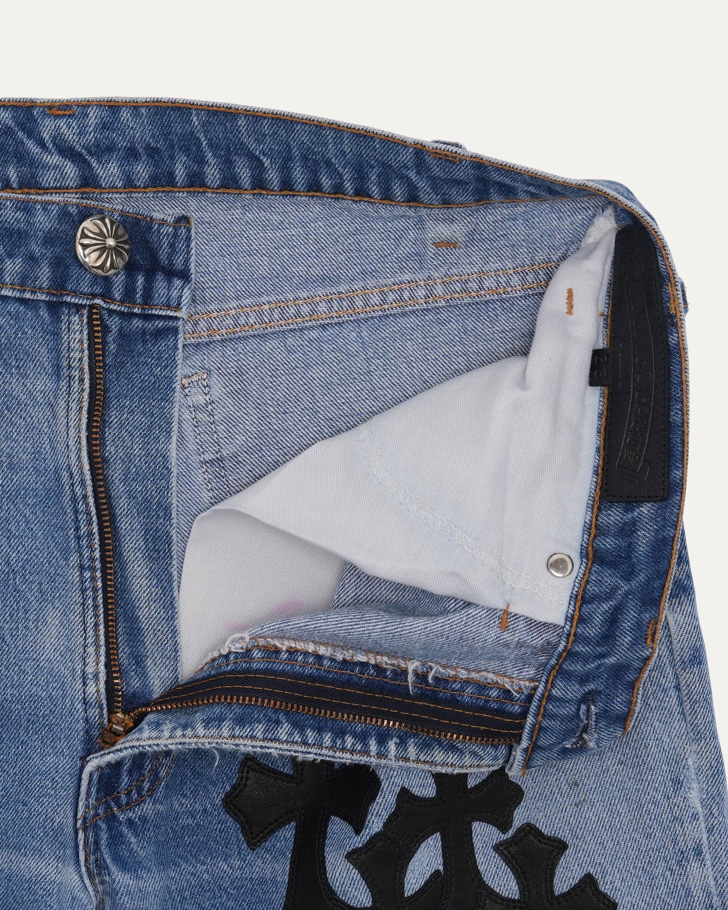 Levi's Orange Tab 505 Cross Patch Jeans