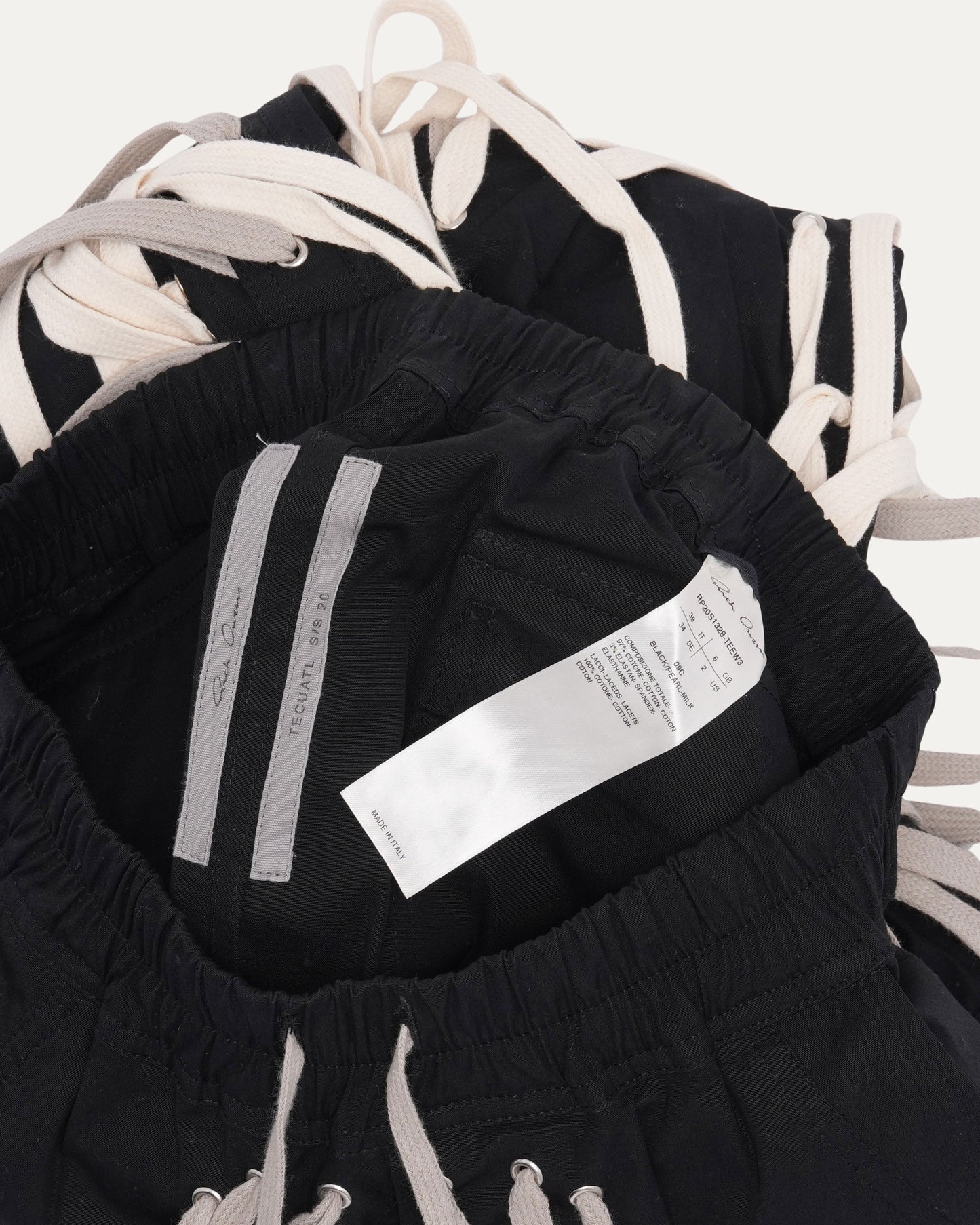 SS20 TECUATL Megalaced Cargo Jogger Pants
