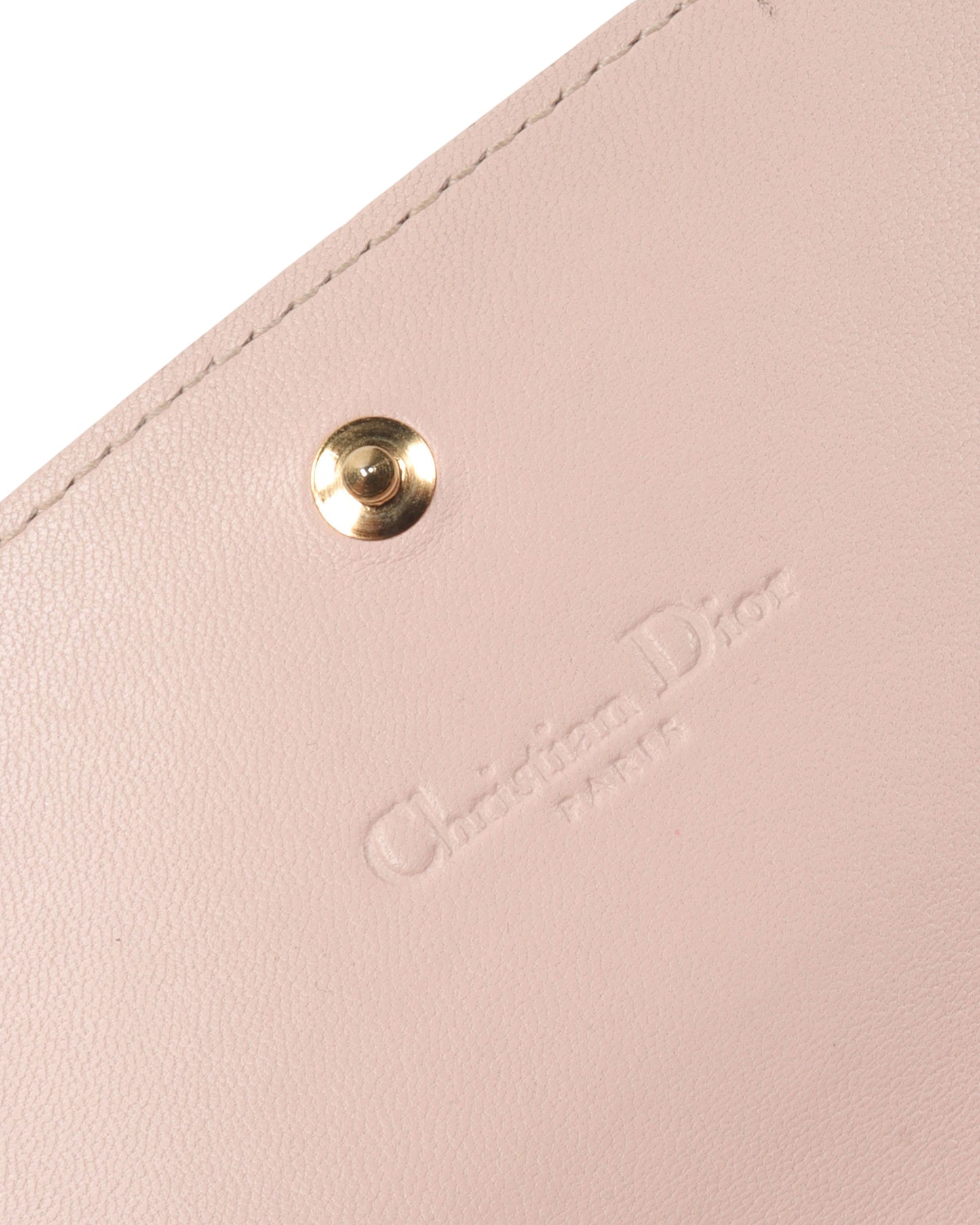 Lady Dior Leather Cannage Wallet