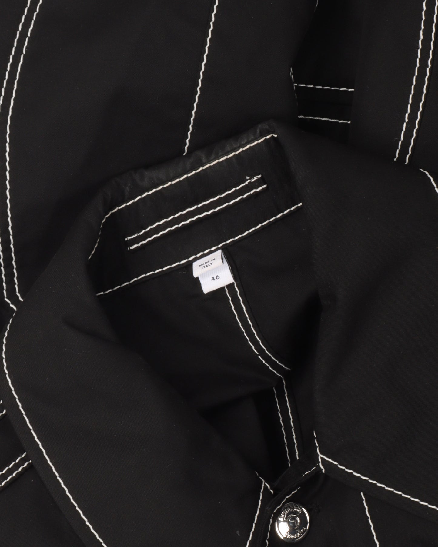 Contrast Stitch Trench Coat