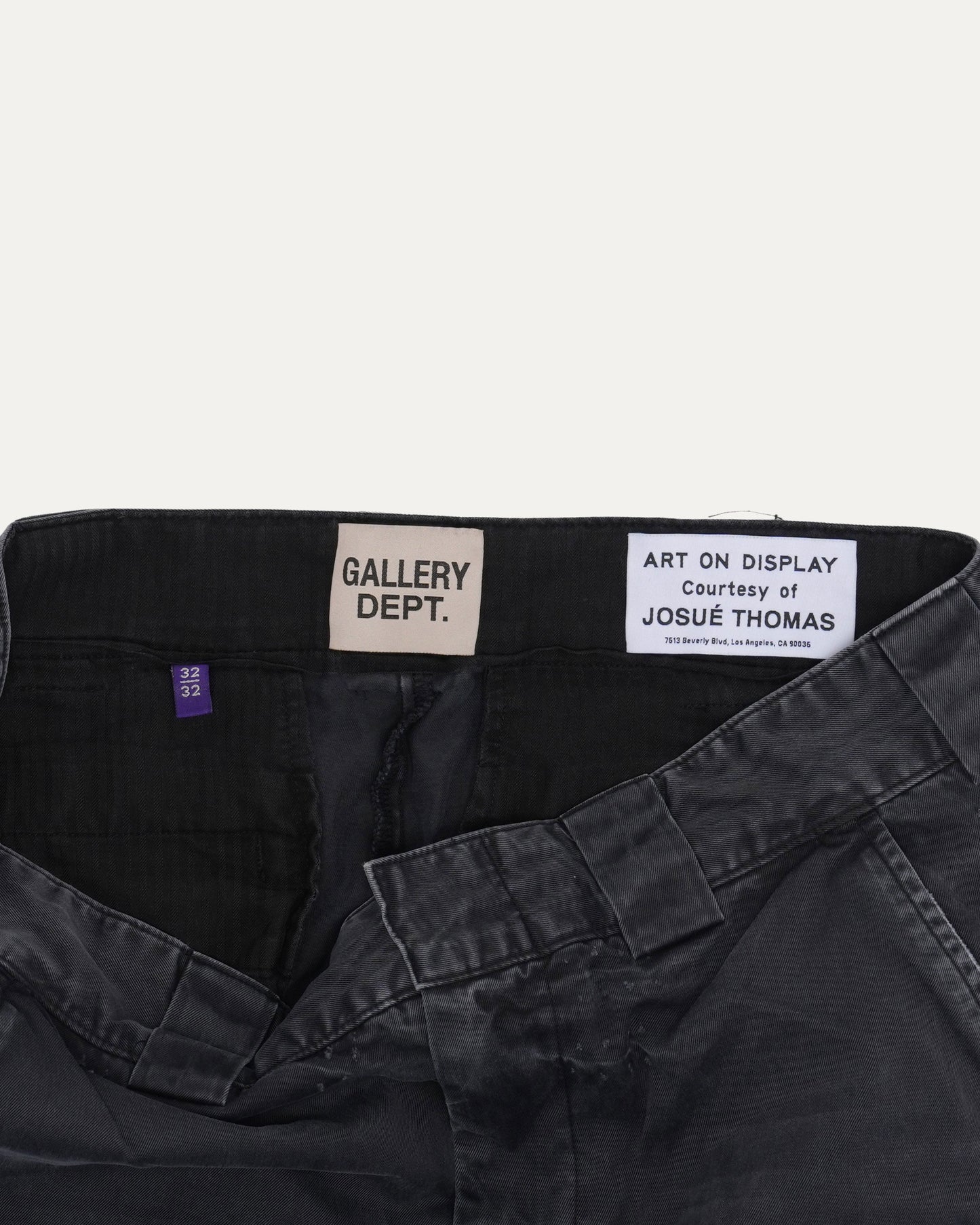 Paint Splatter Flared Chino Pants