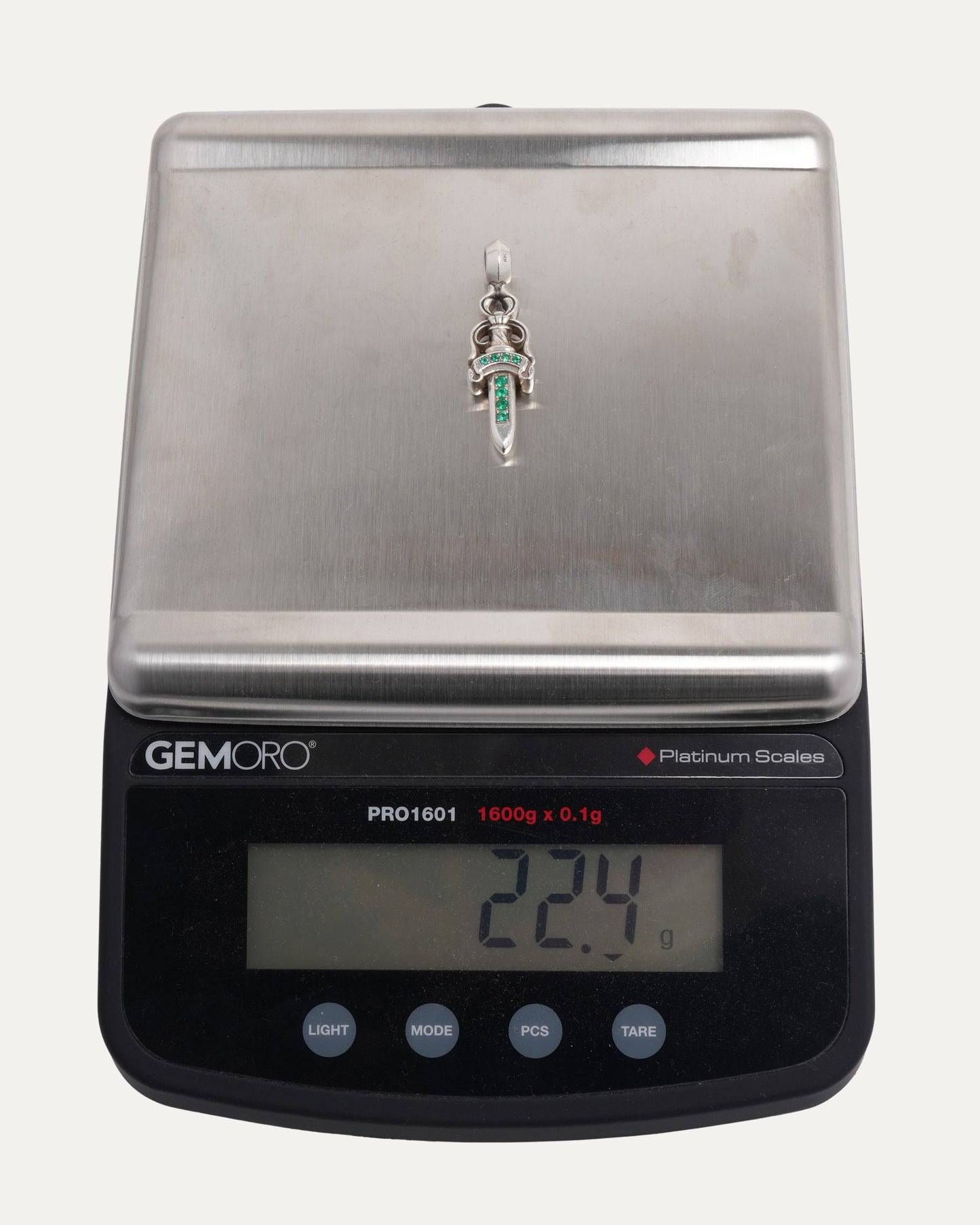 Emerald Dagger Pendant