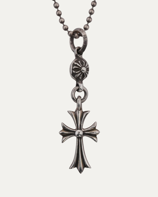 Small Cross and Plus Ball Pendant with Ball Chain
