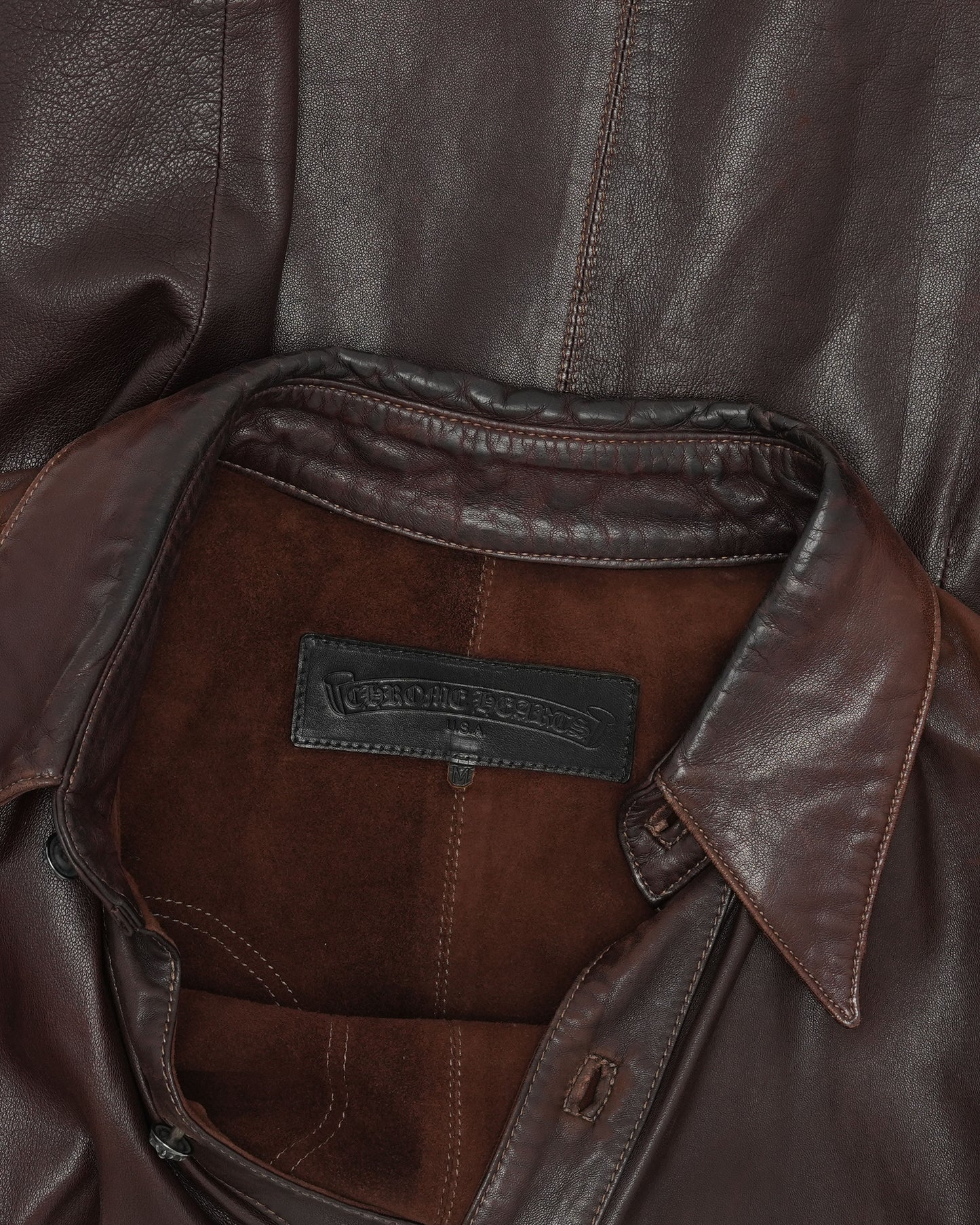 Fleur Yoke Leather Shirt