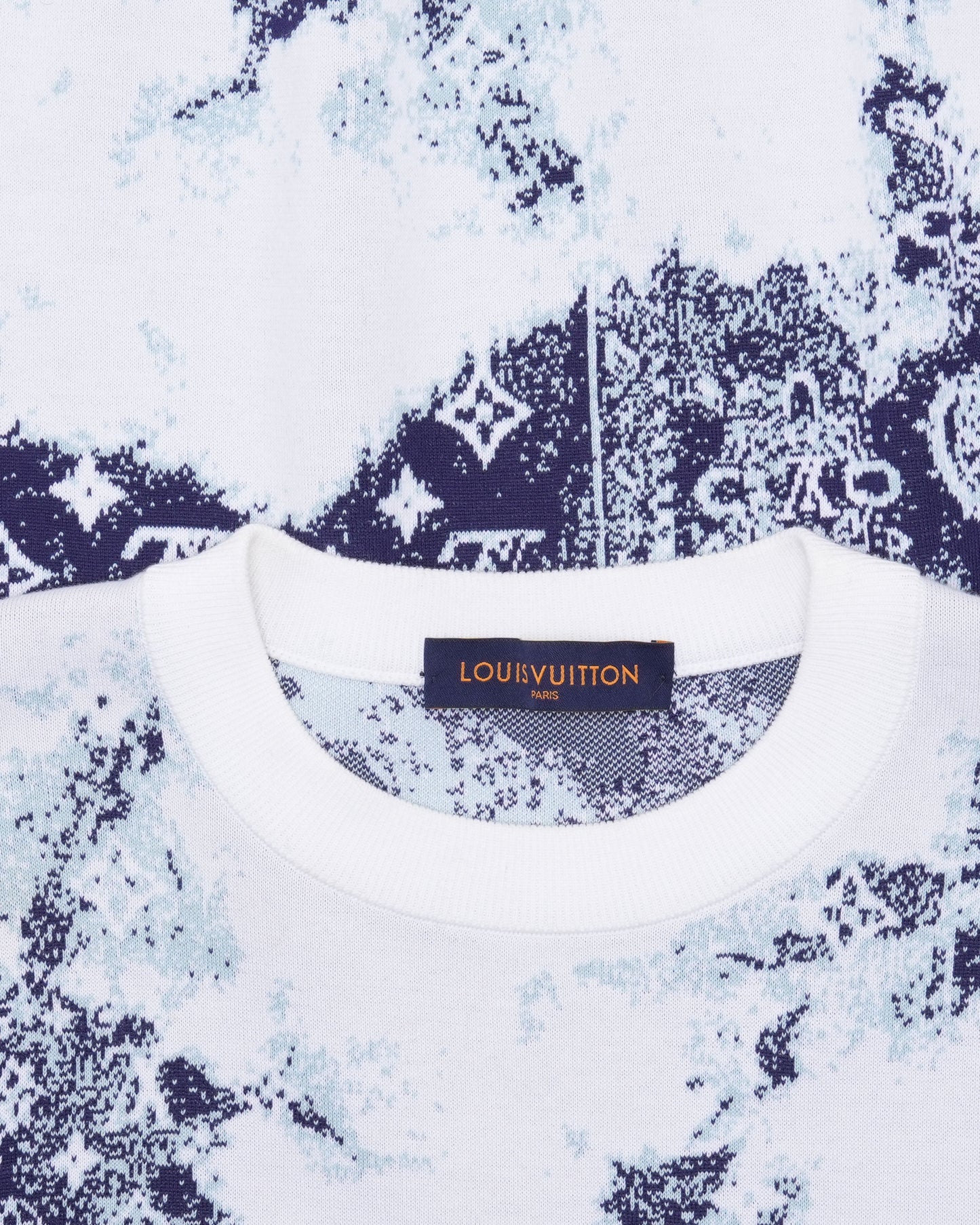 Bandana Monogram Intarsia Knit Sweater