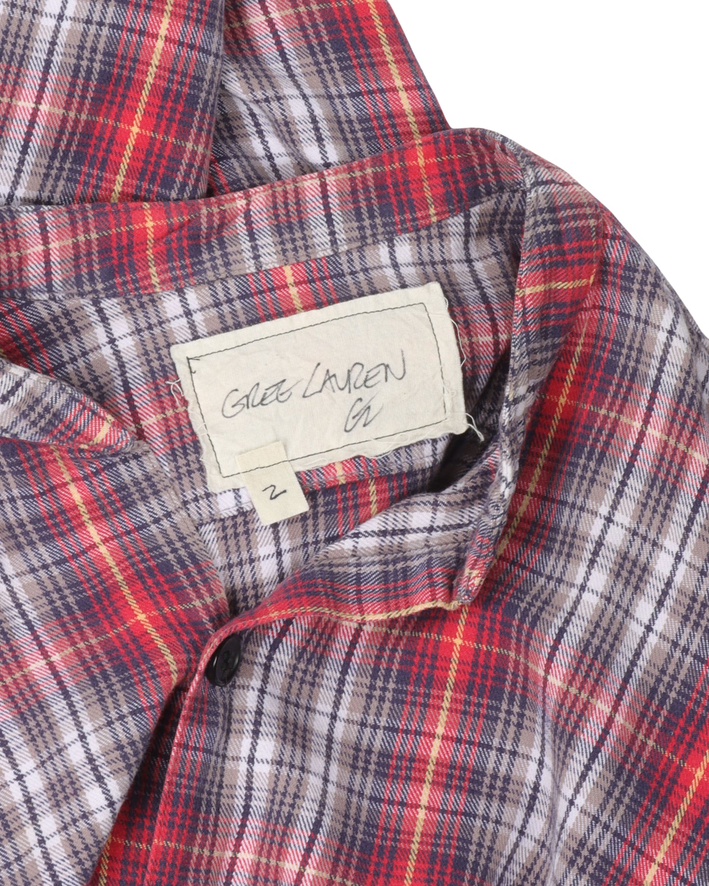 Plaid Flannel Studio Shirt