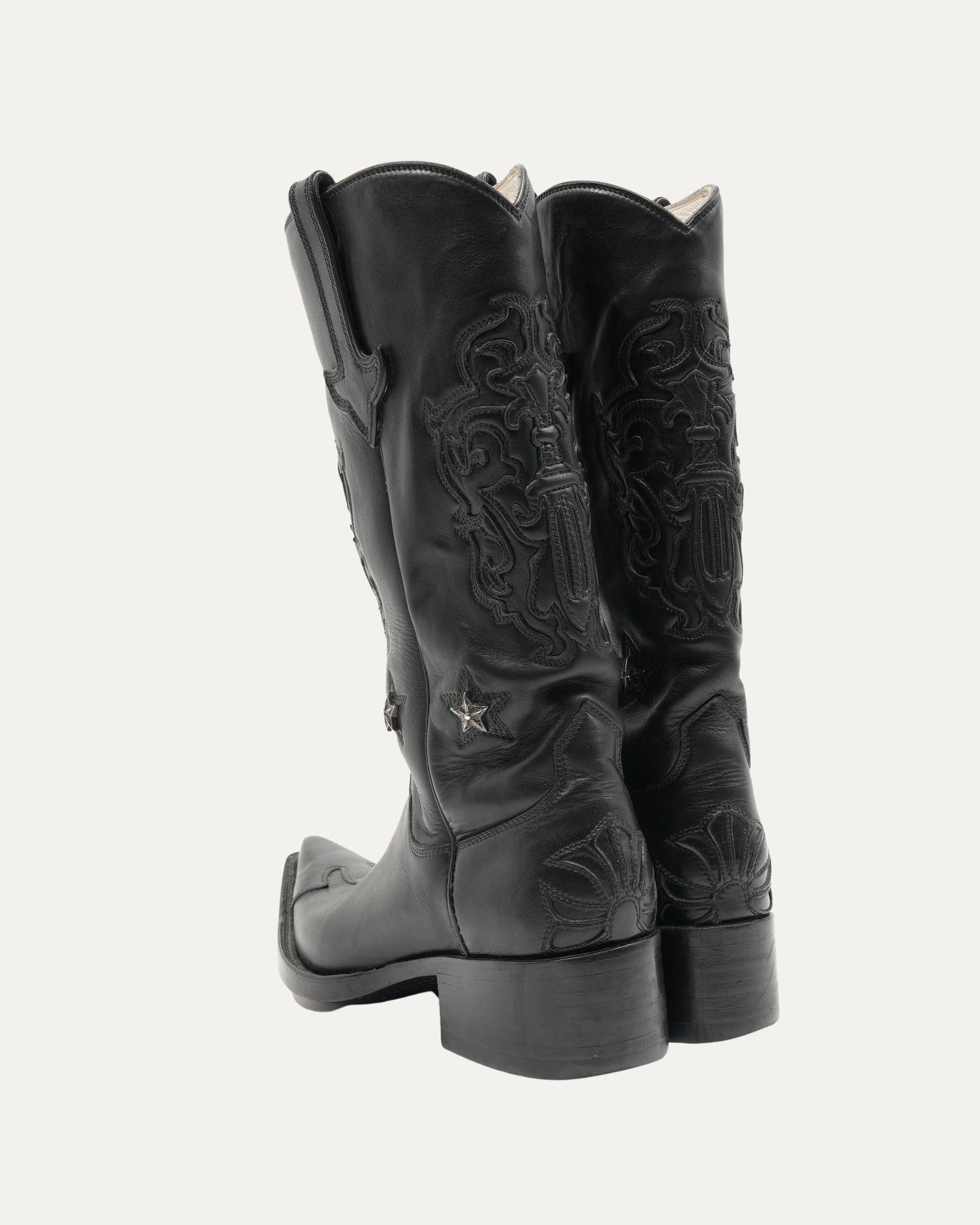Star Embellished Western Cowboy Boots