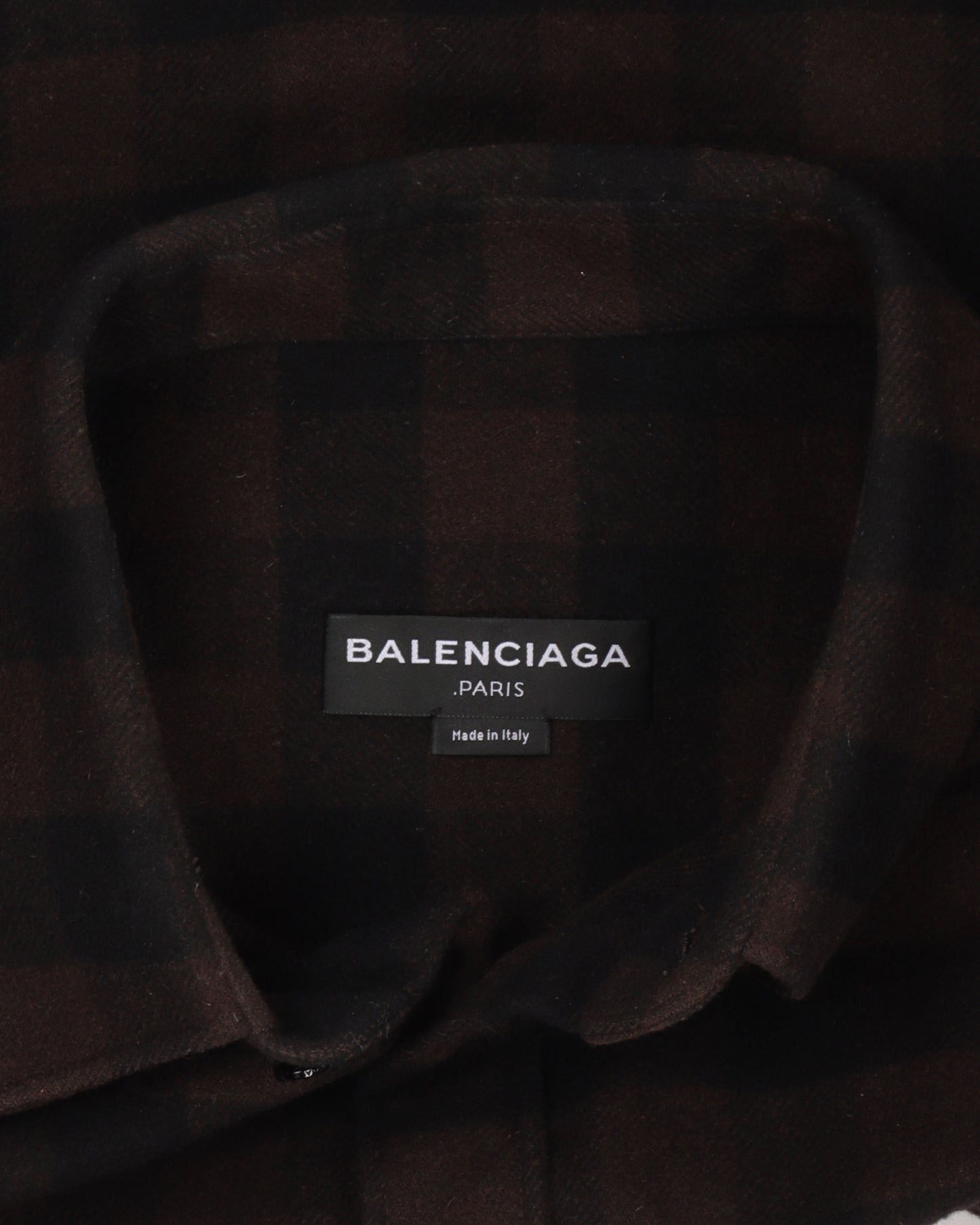 Padded Shoulder Flannel Shirt