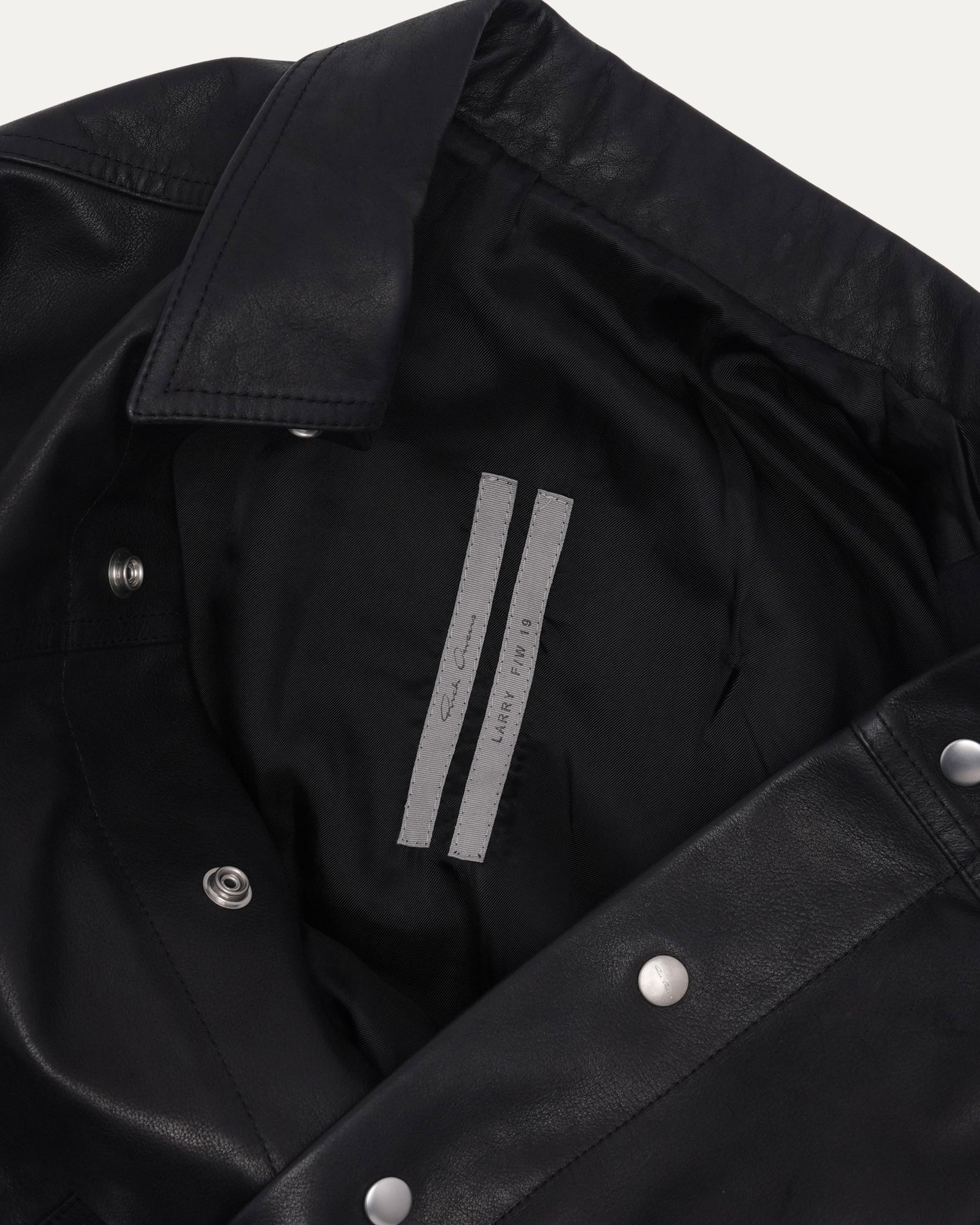 FW19 LARRY Leather Worker Jacket