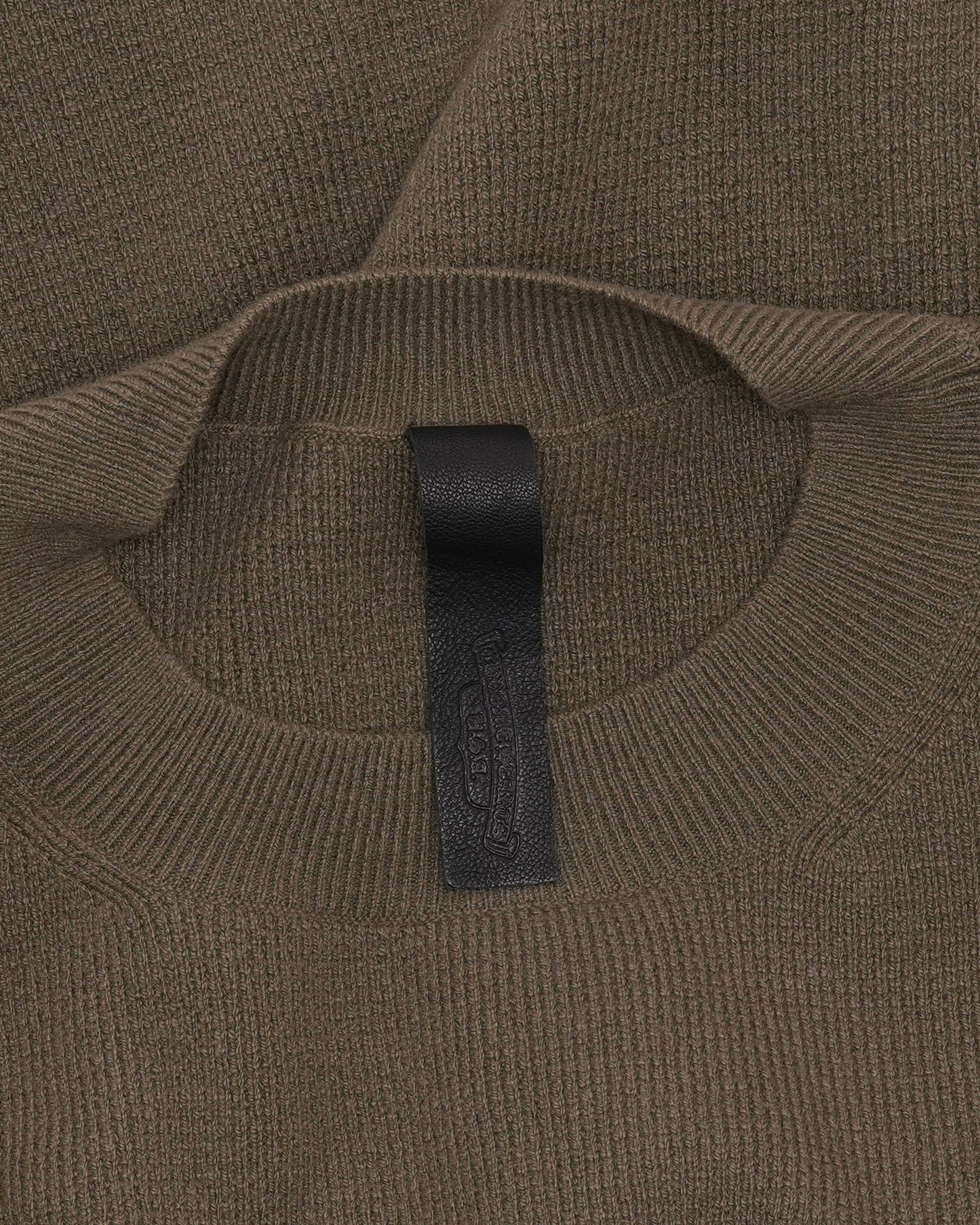 Cashmere Blend Vine Dagger Embroidered Crewneck Sweater