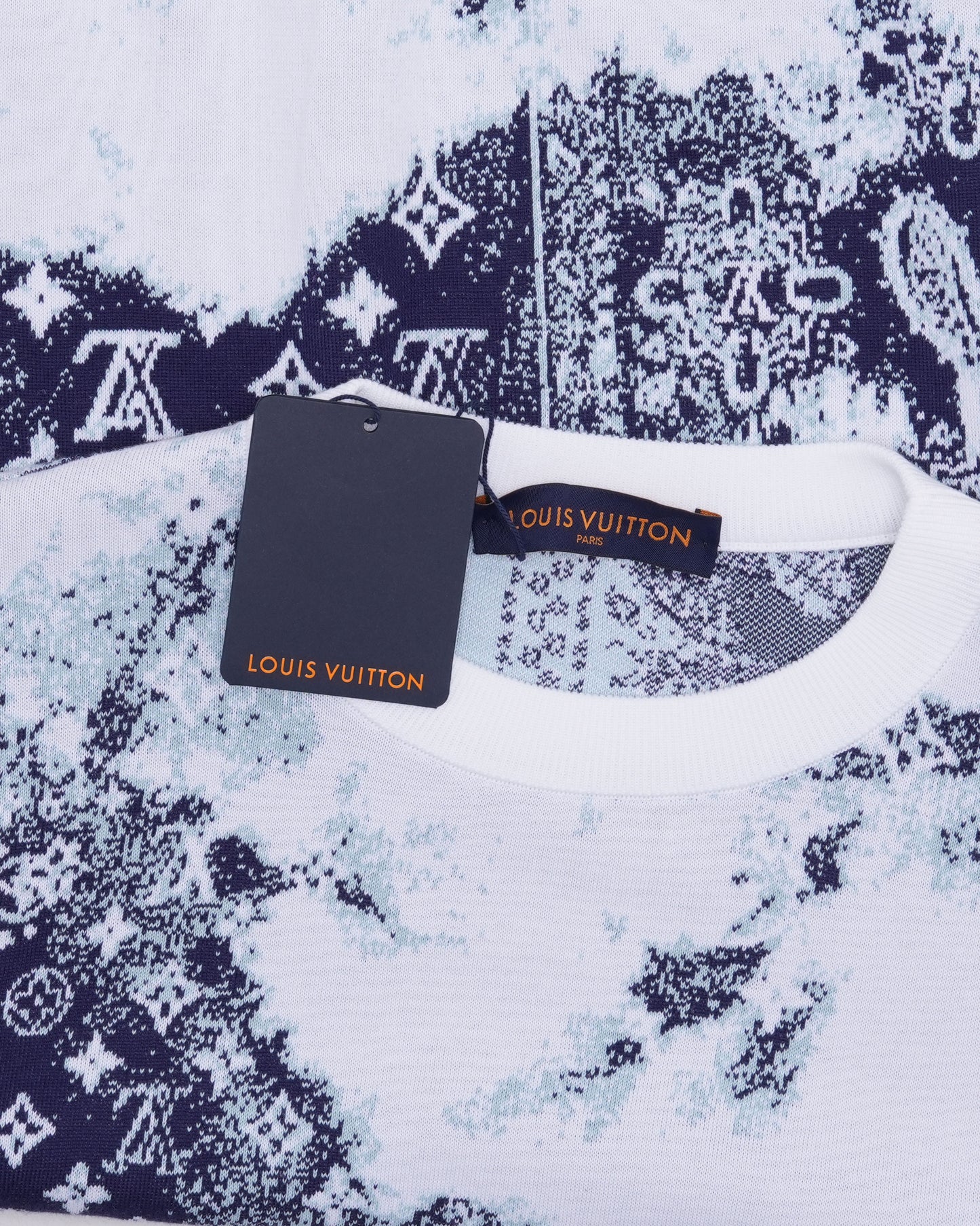 Bandana Monogram Intarsia Knit Sweater